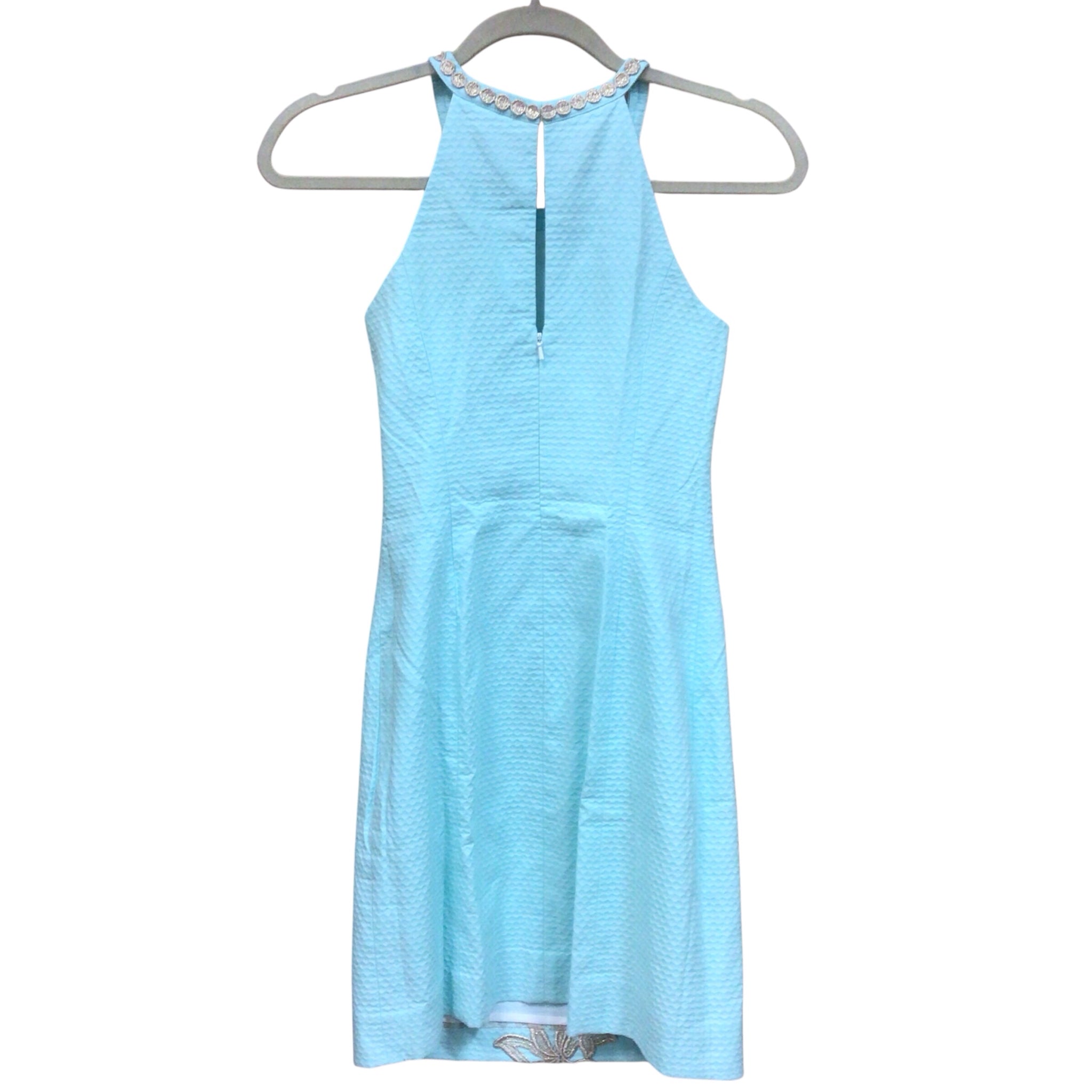 Lilly Pulitzer "Pearl" Light Blue Sleeveless Shift Dress Size 00