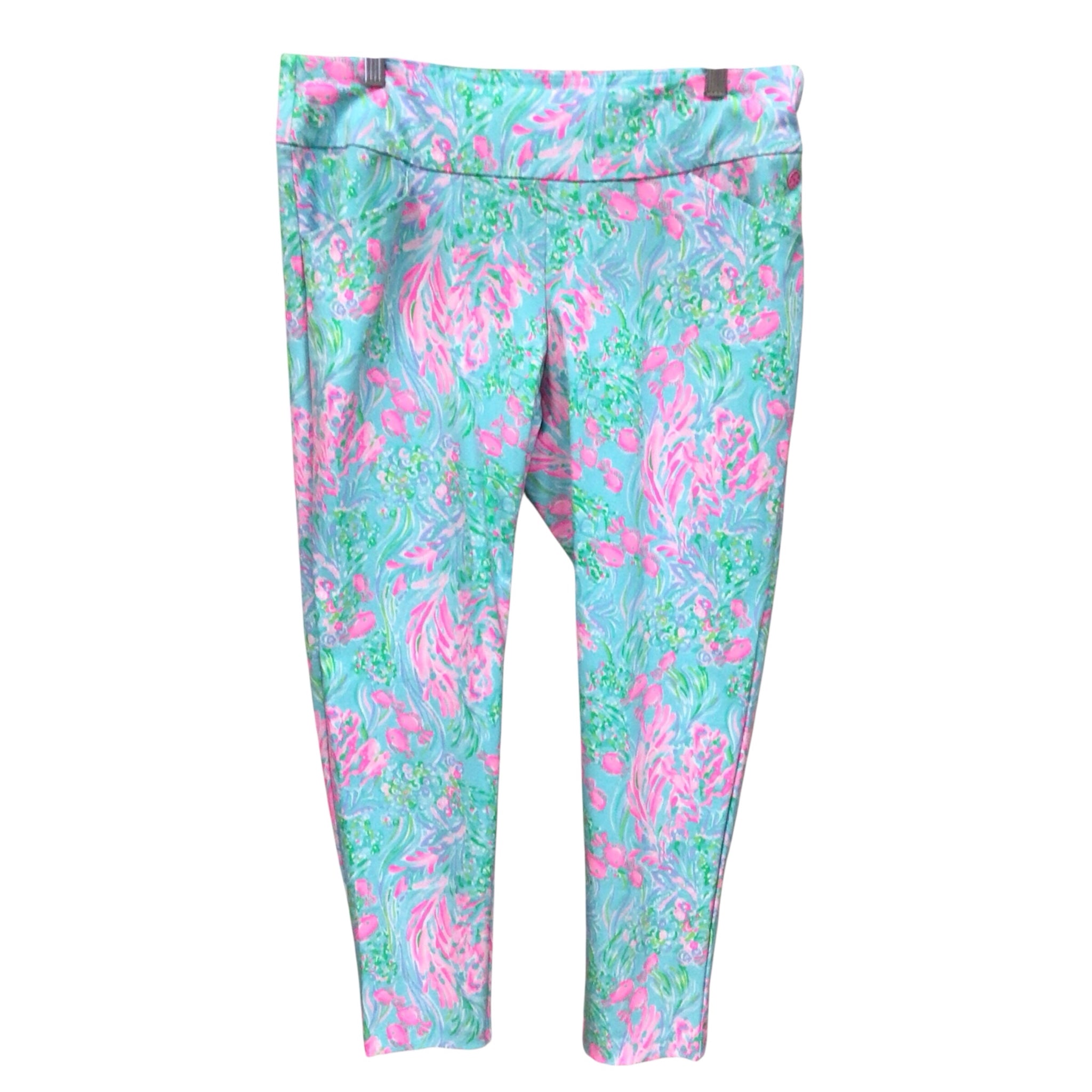 Lilly Pulitzer Luxletic Corso "Cay To My Heart" Pants Size 16