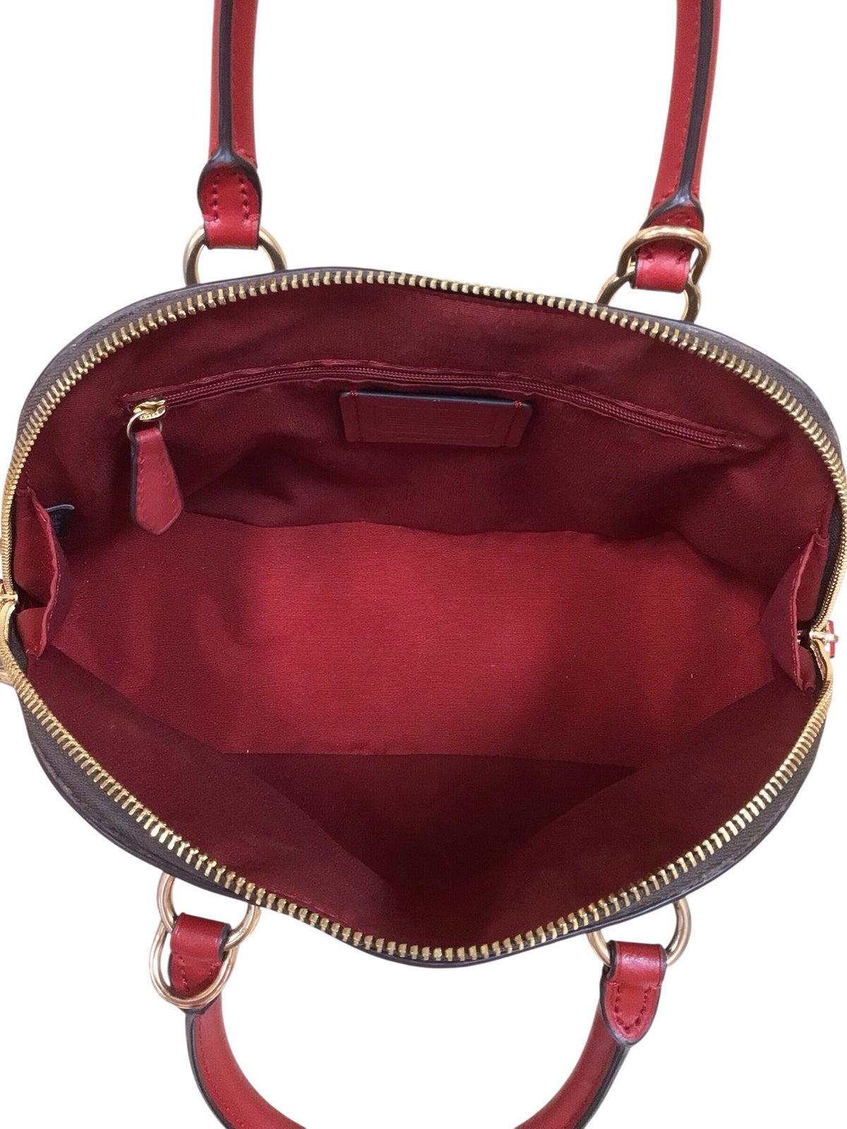 Coach "Katy" Signature Coated Canvas Satchel Crossbody