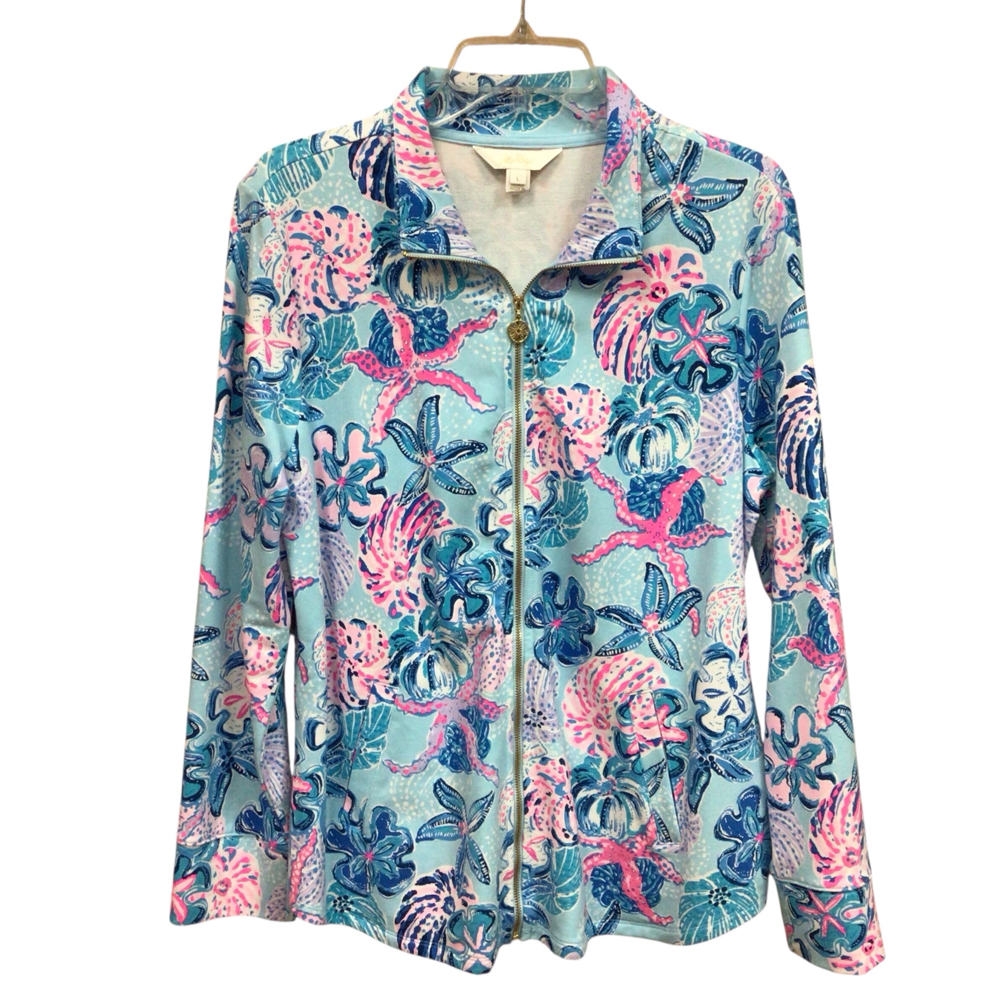 Lilly Pulitzer "Leona" Zip Up Jacket Size Large