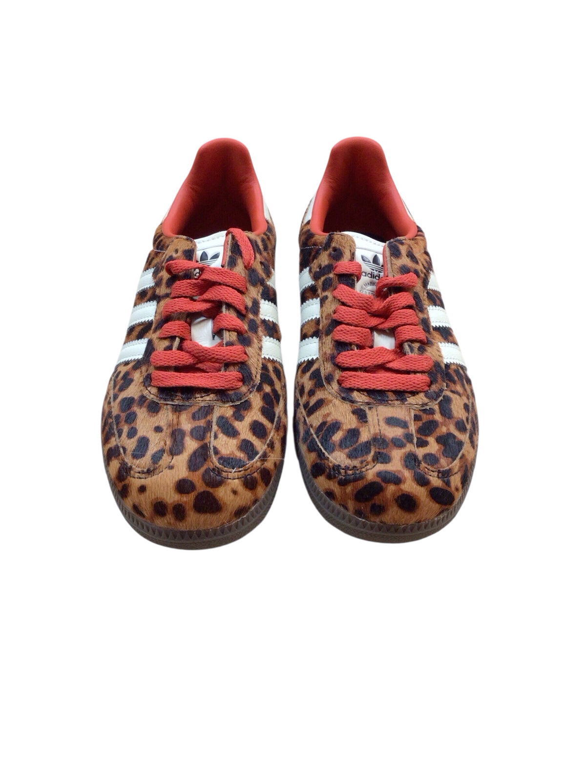 Adidas "Samba OG" Preloved Red Leopard Print Sneakers Size 5.5