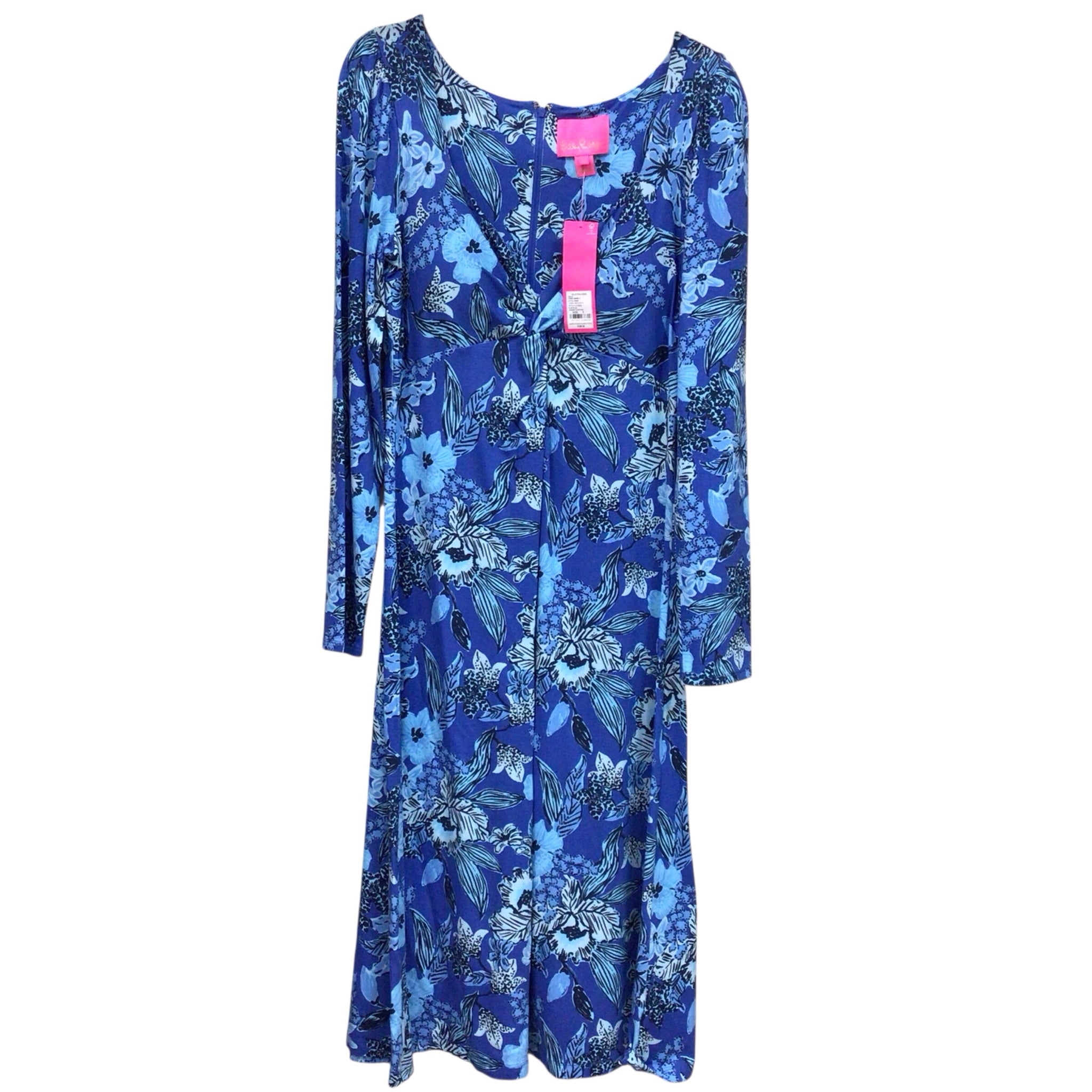 Lilly Pulitzer "Claudia Alba Blue" Long Sleeve Dress Size 8 NWT