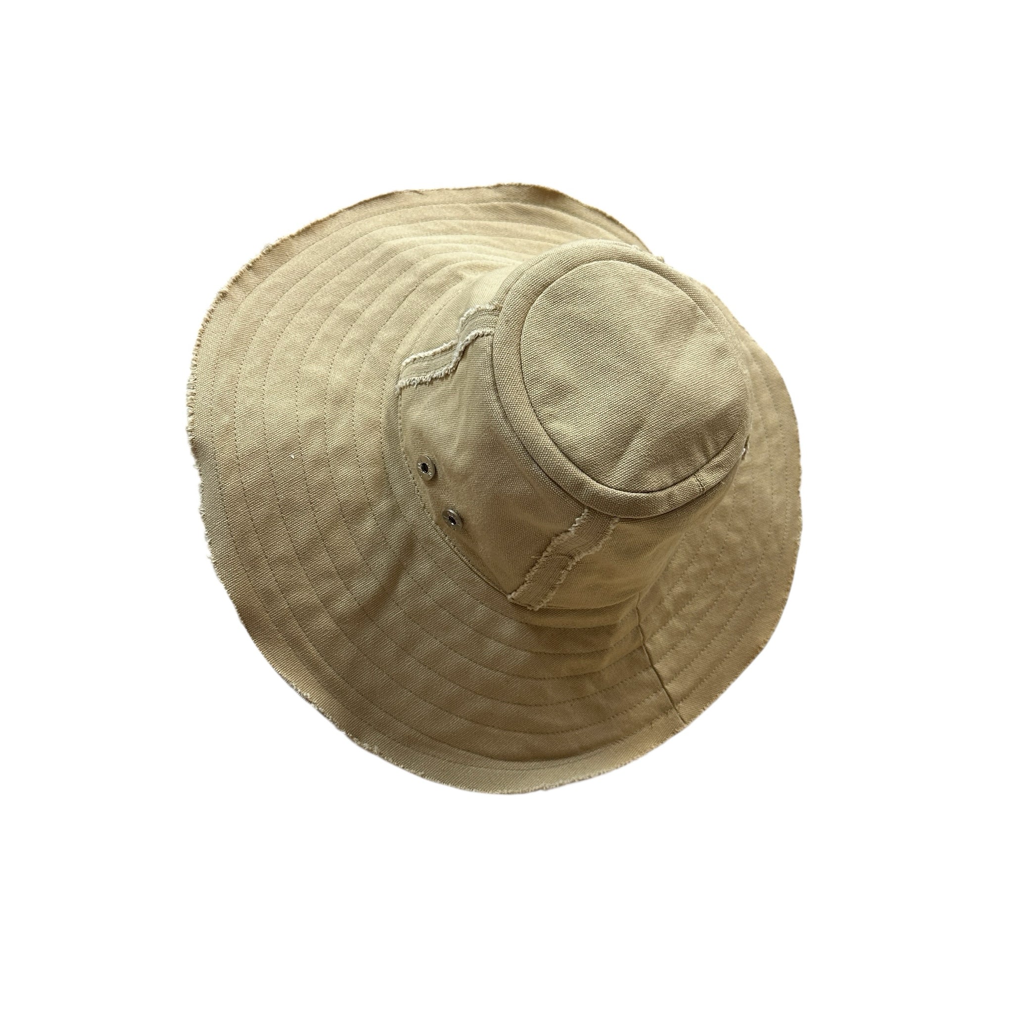 OBagi Tan Canvas Beach Hat