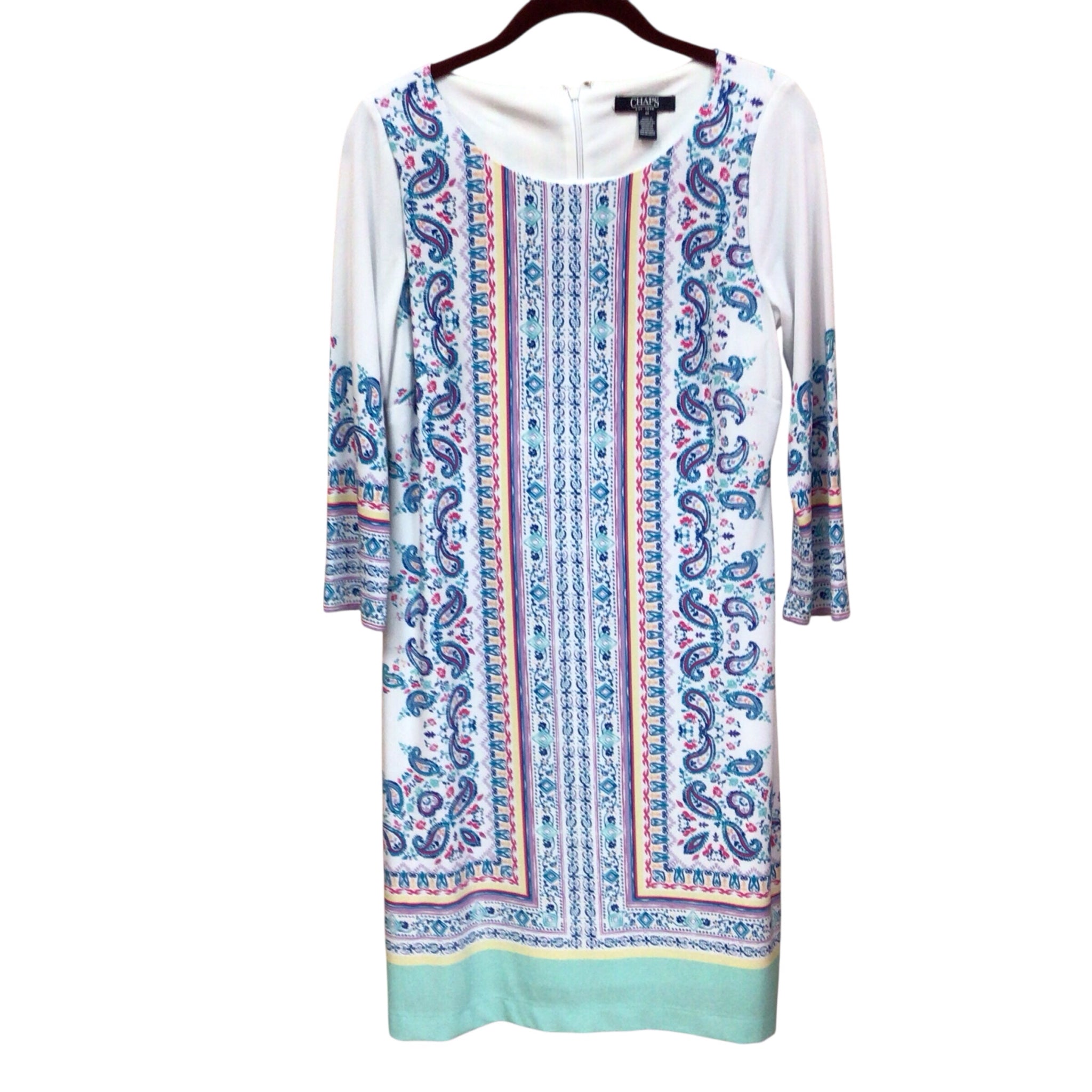 Chaps 3/4 Sleeve Dress Size 8P