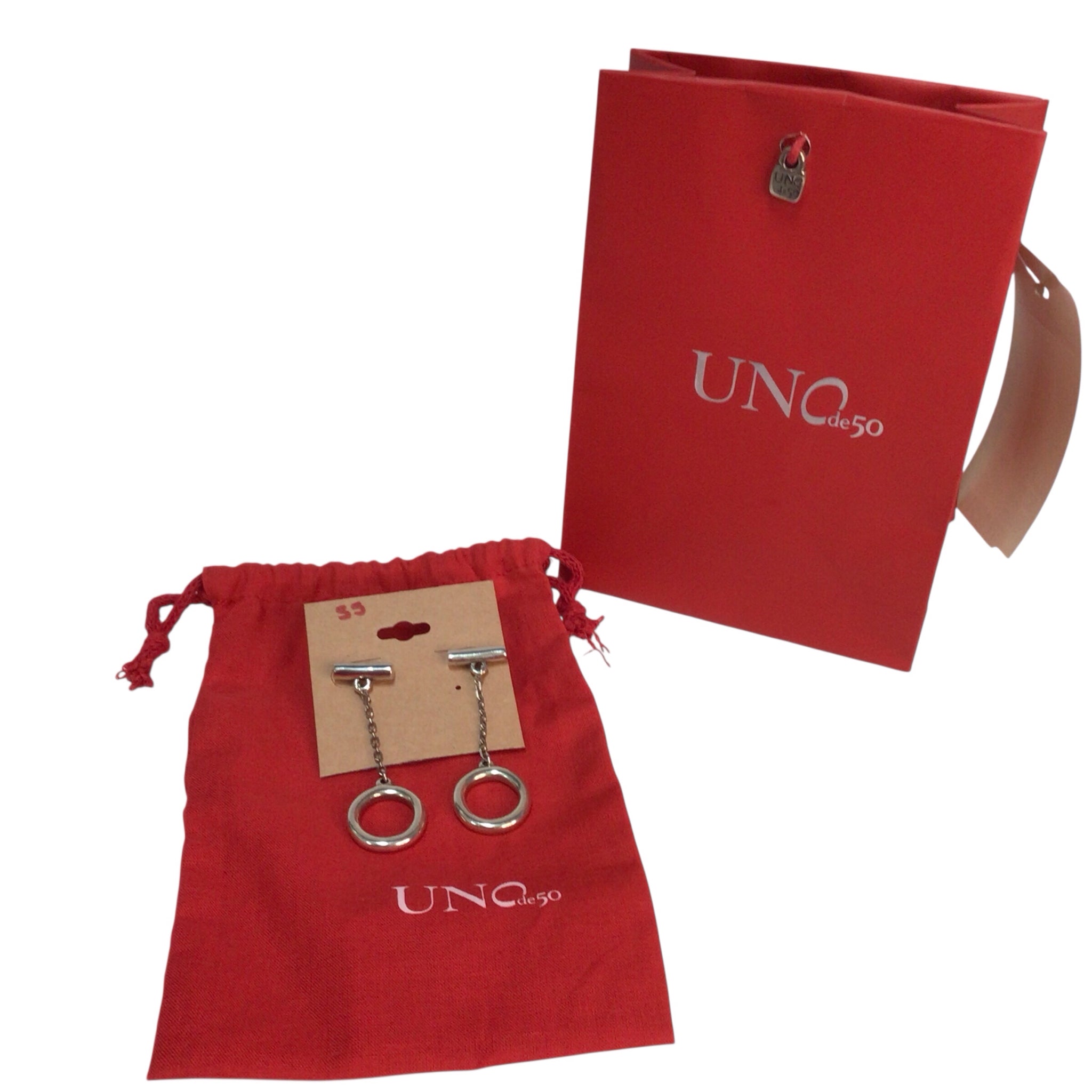 Uno de 50 SS Circle Earrings