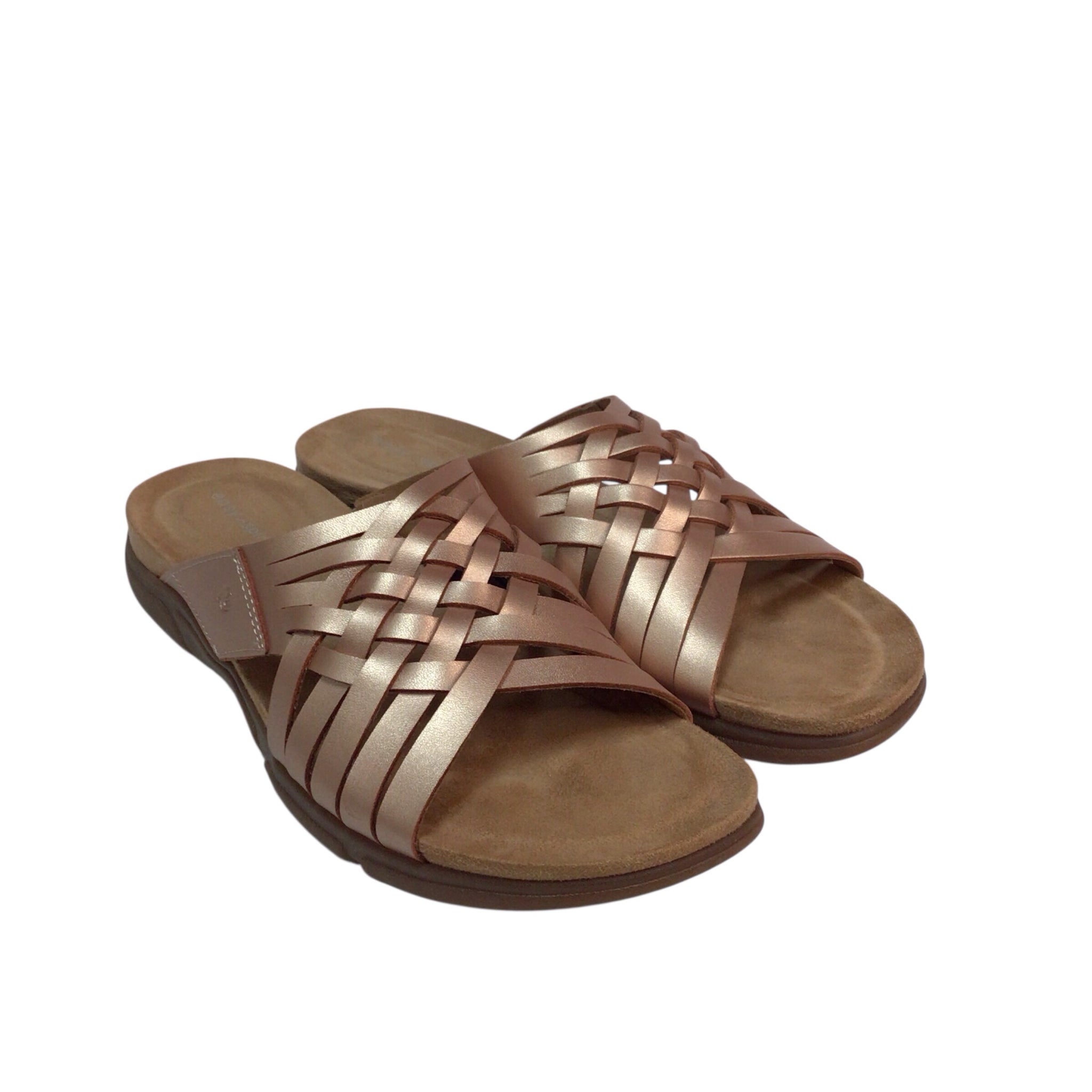 Easy Spirit Rose Gold Meadow Slip On Sandals Size 9.5M