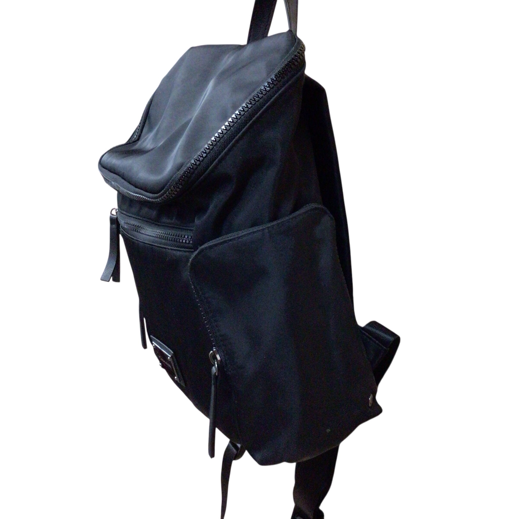 Tahari Black Nylon Backpack
