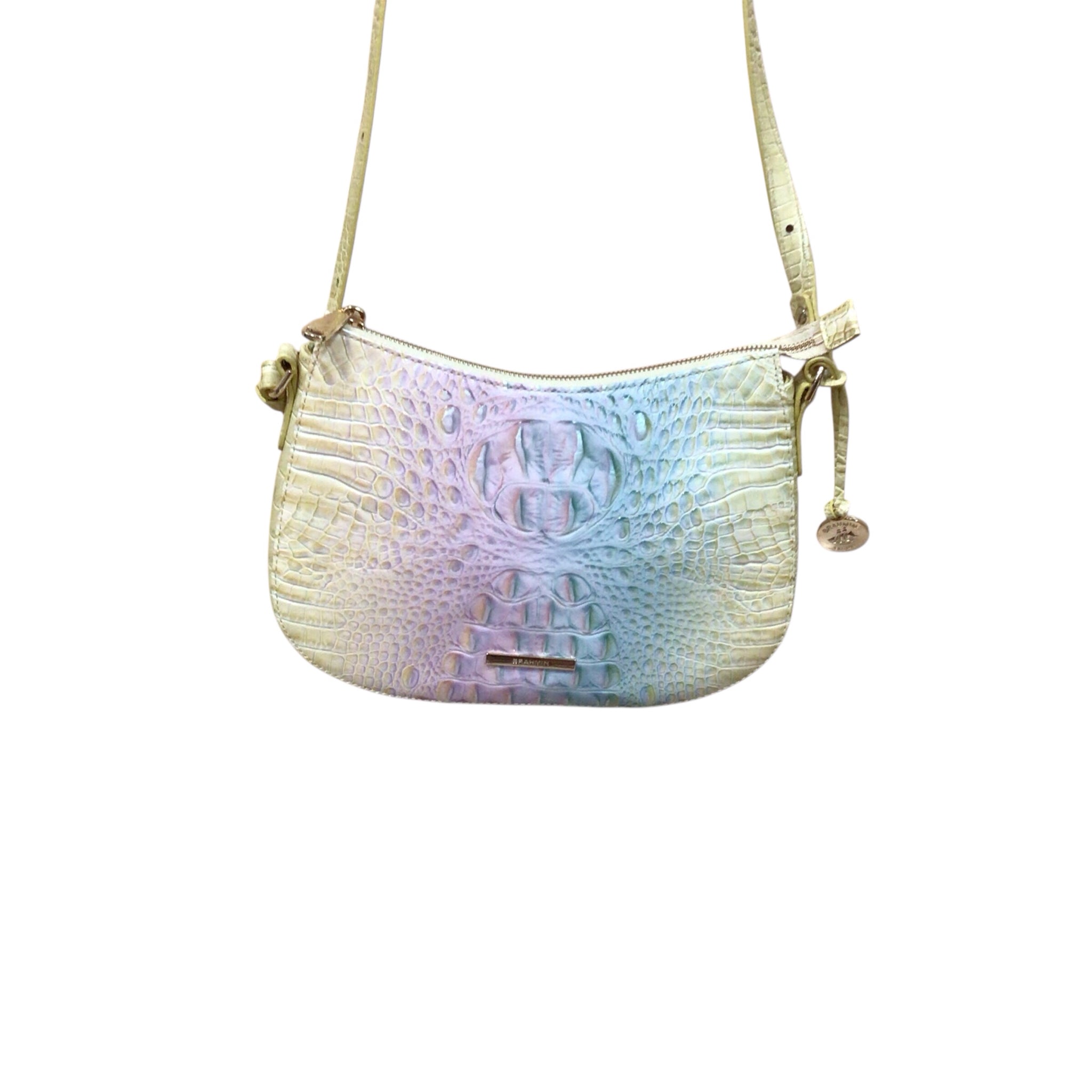 Brahmin Shayna Entice Ombre Croc-Embossed Leather Crossbody Bag