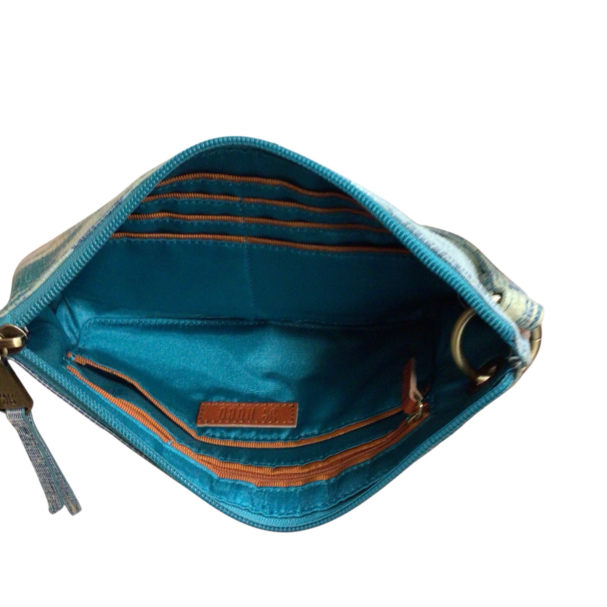 Hobo "International Vida" Cracked Glass Leather Wallet Wristlet