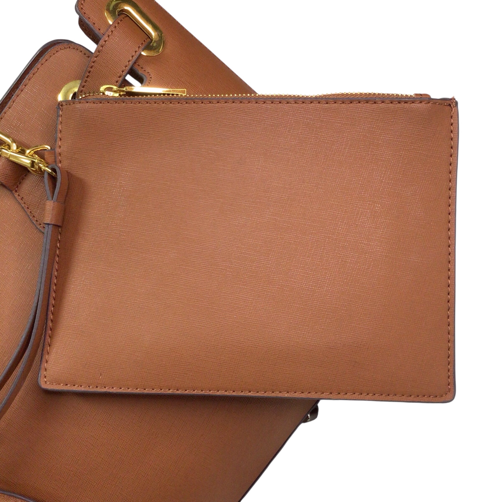 Large Brown Joy Iman Handbag and Wristlet