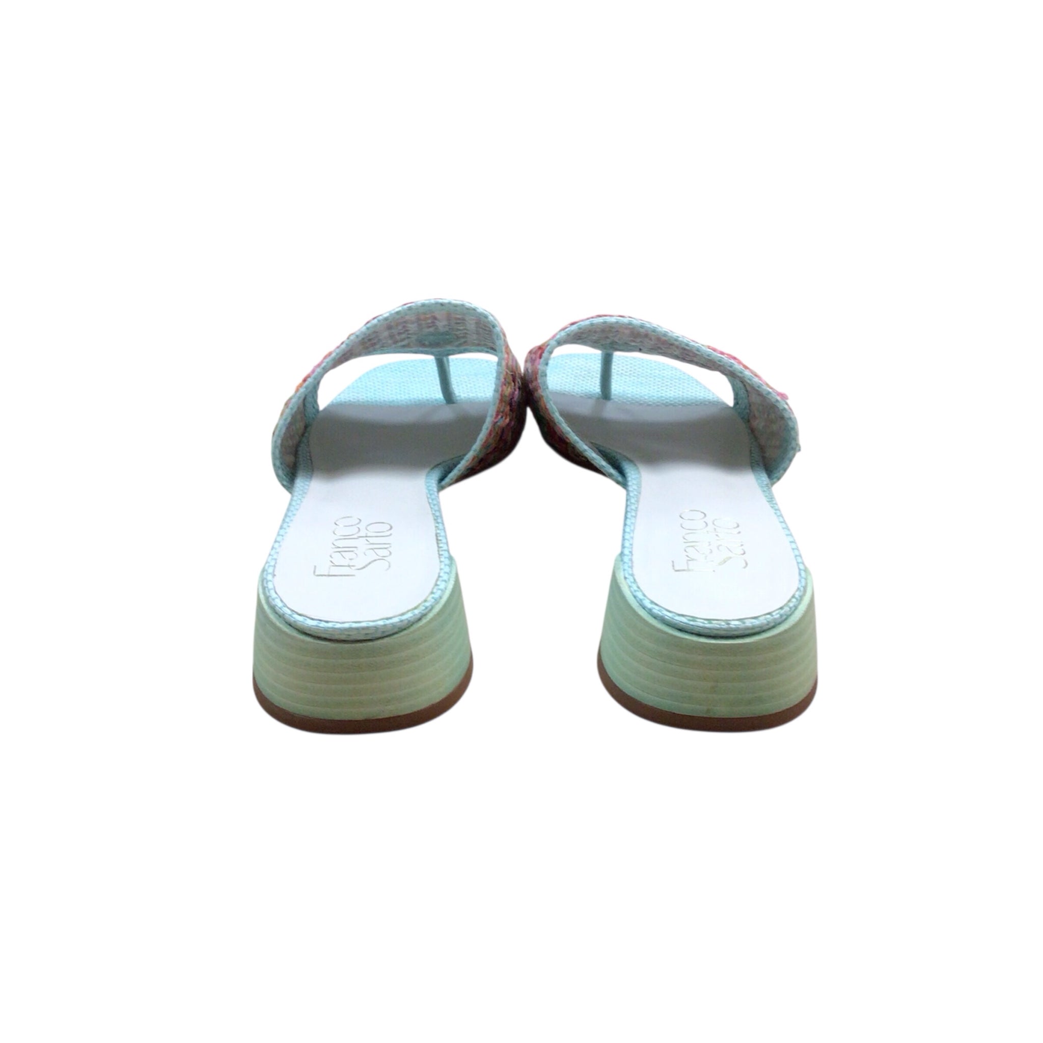 Franco Sarto Blue Woven Sandals Size 7