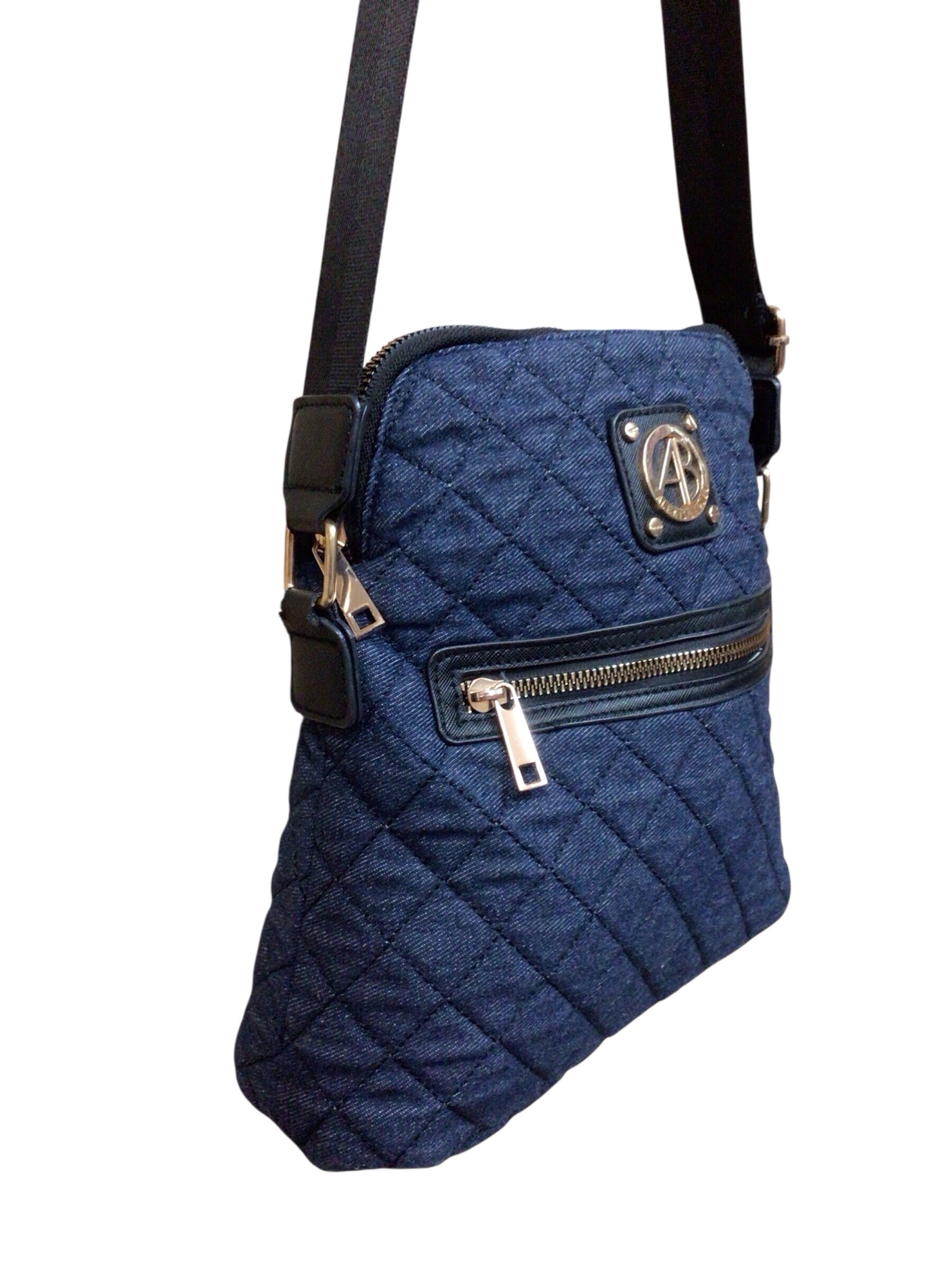 Alexis Bendel Denim Colored Dome Shaped Crossbody