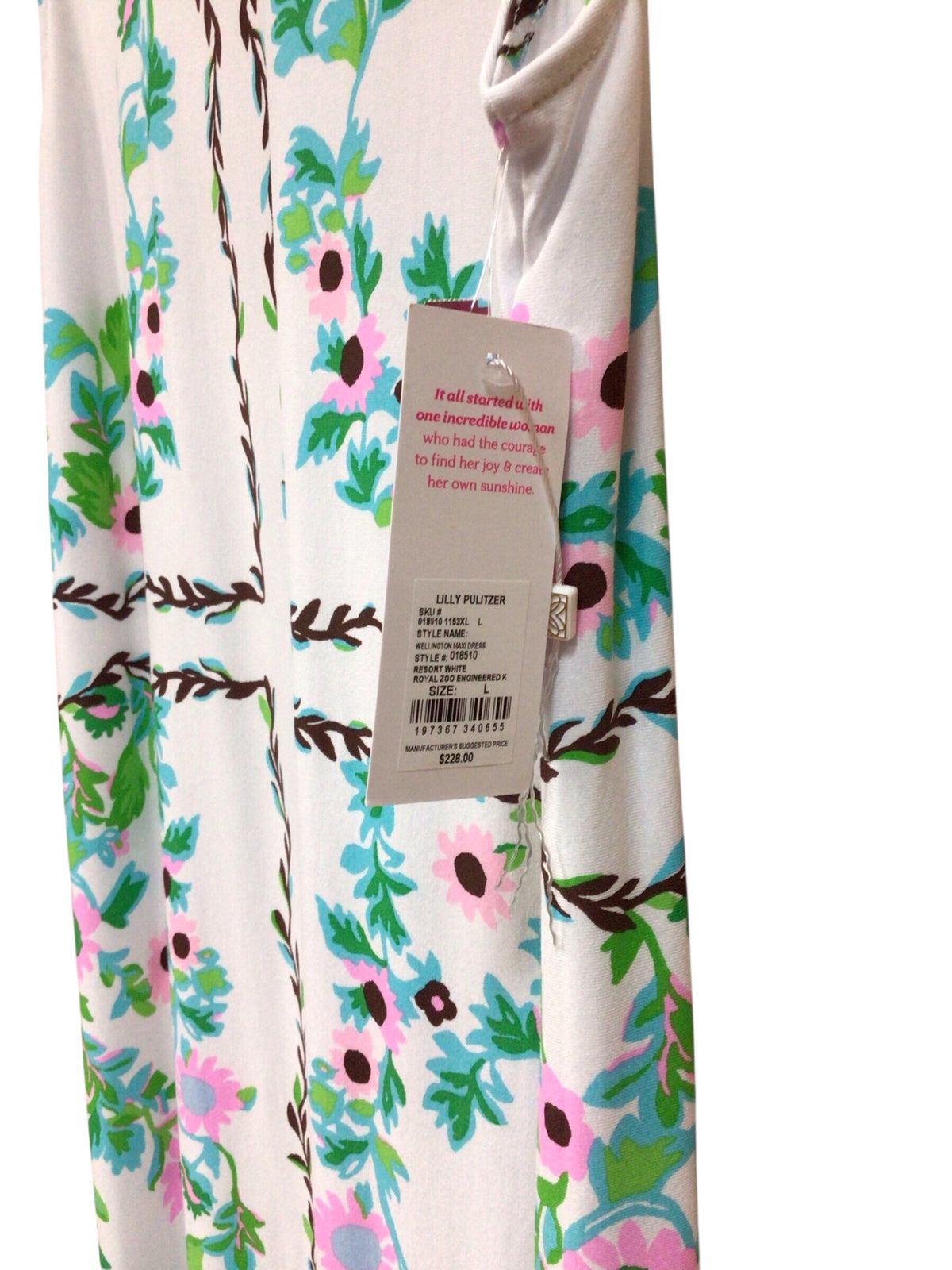 Lilly Pulitzer "Wellington" Maxi Dress "Royal Zoo" Size Large NWT