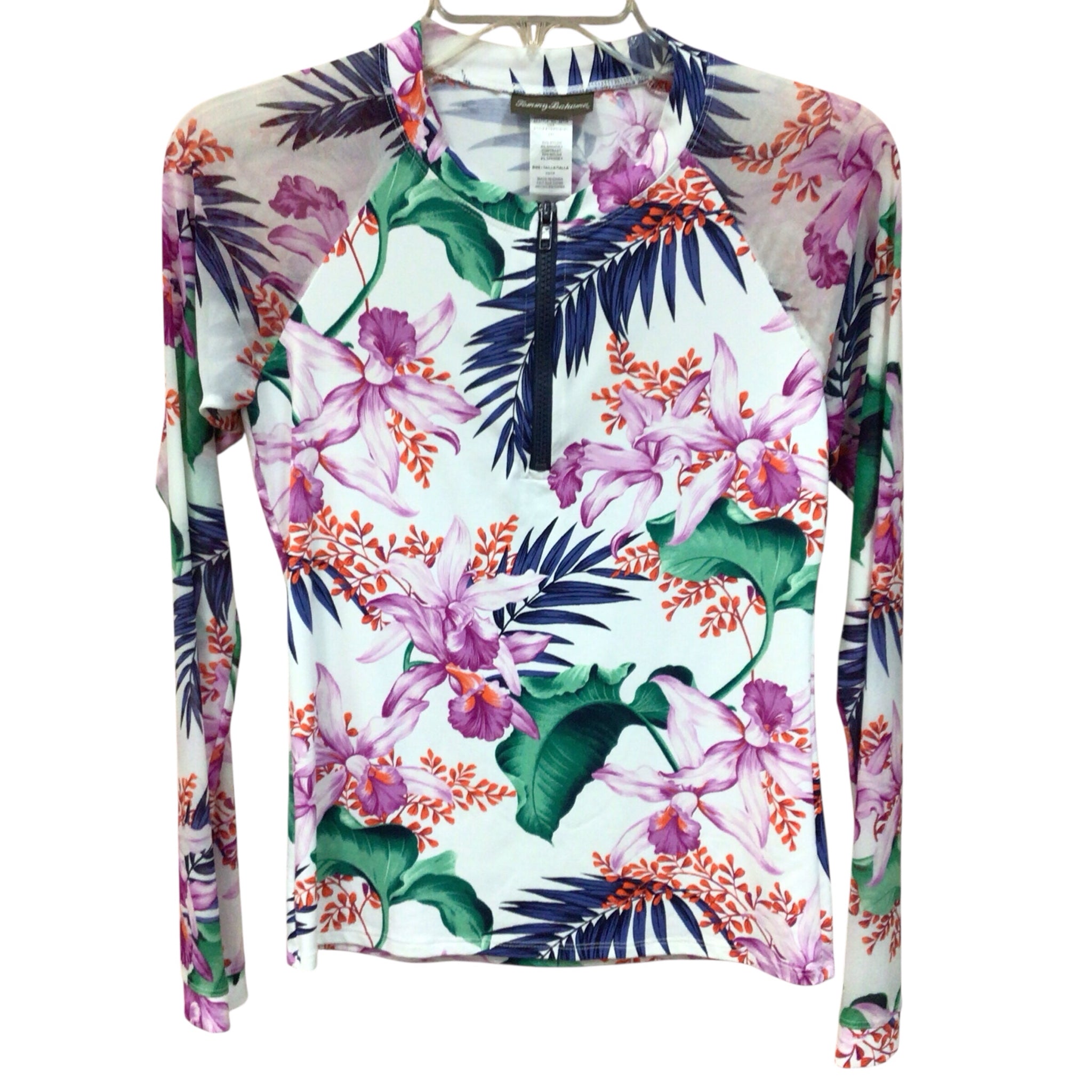 Tommy Bahama Floral Long Sleeve Rash Guard Size XS