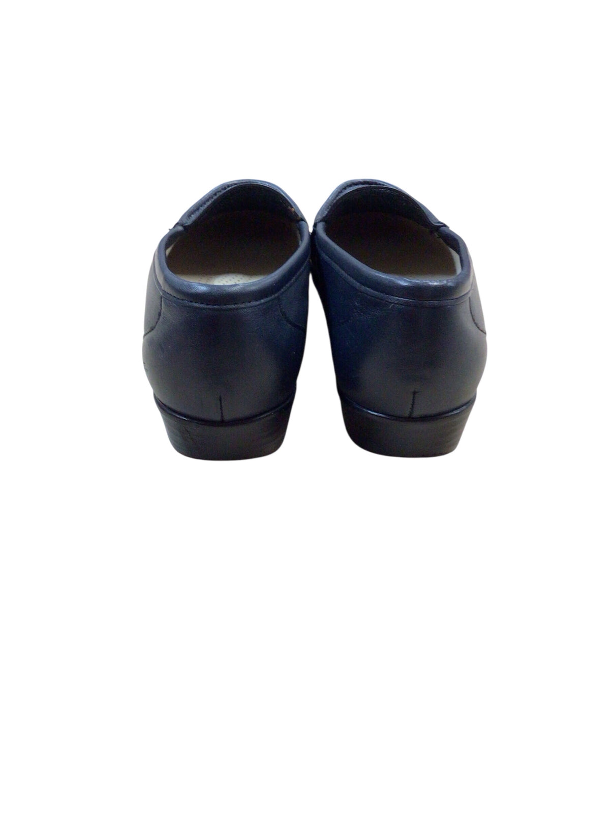 SAS "Simplify Every Day" Navy Leather Moccasin Loafer Size 7 N