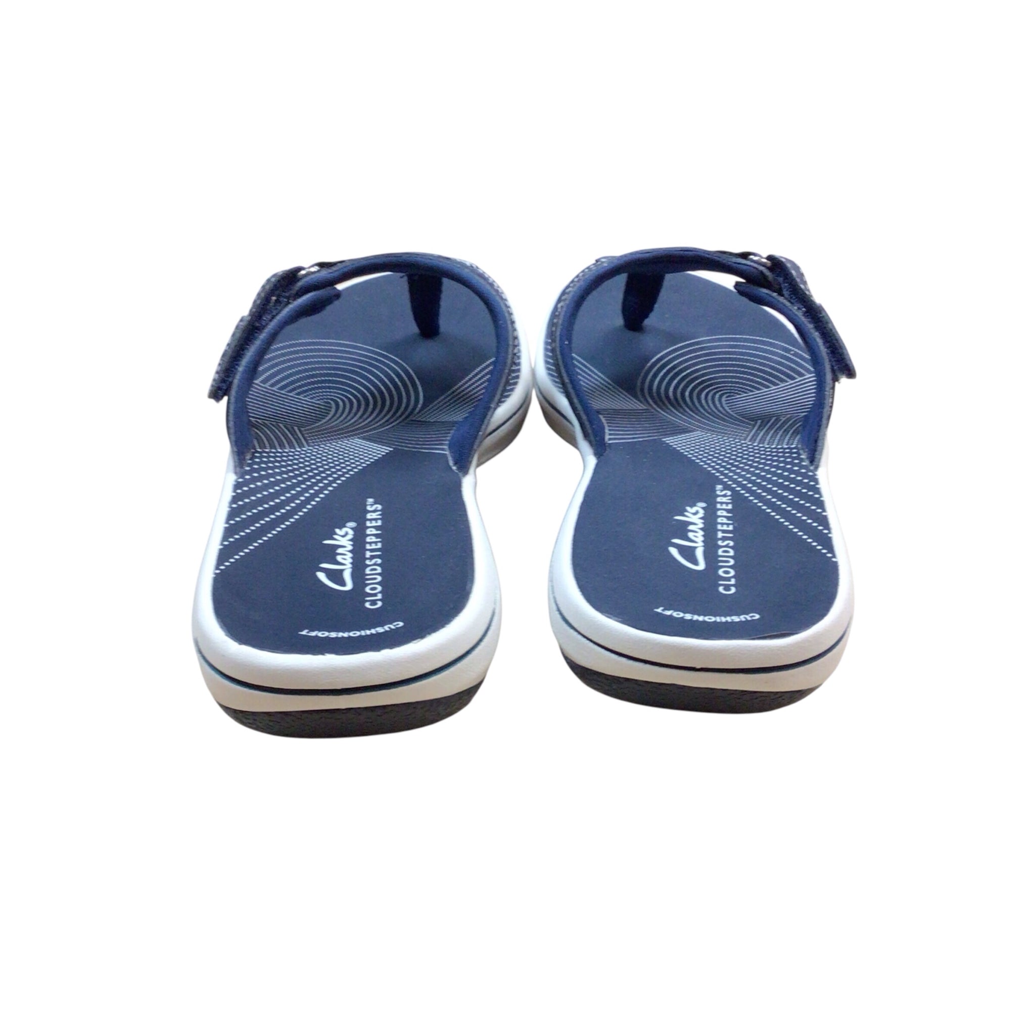Clarks "Breeze Sea" Navy Cloudstepper Sandals Size 7
