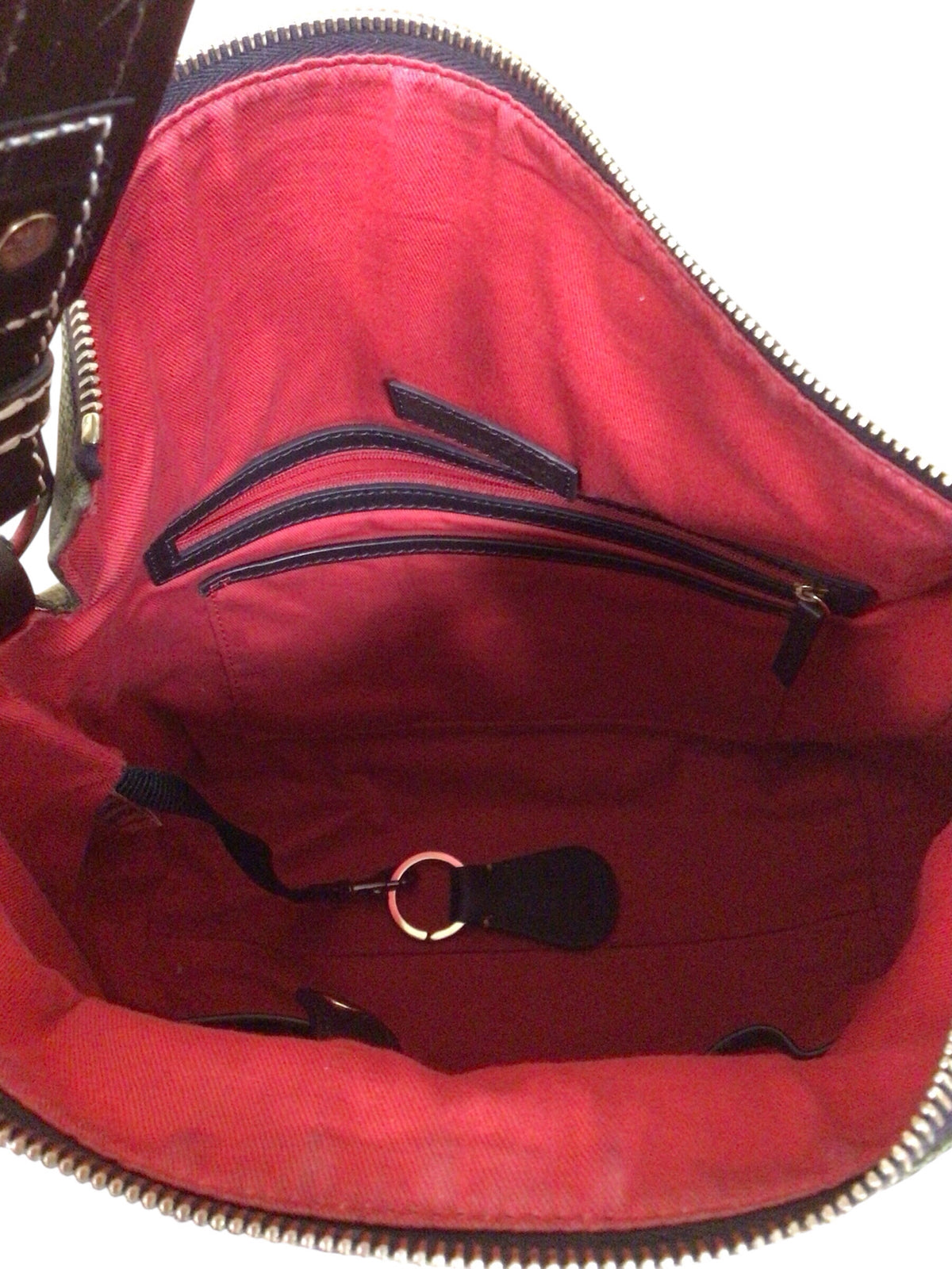 Dooney & Bourke Signature Green Canvas Hobo Satchel Bag