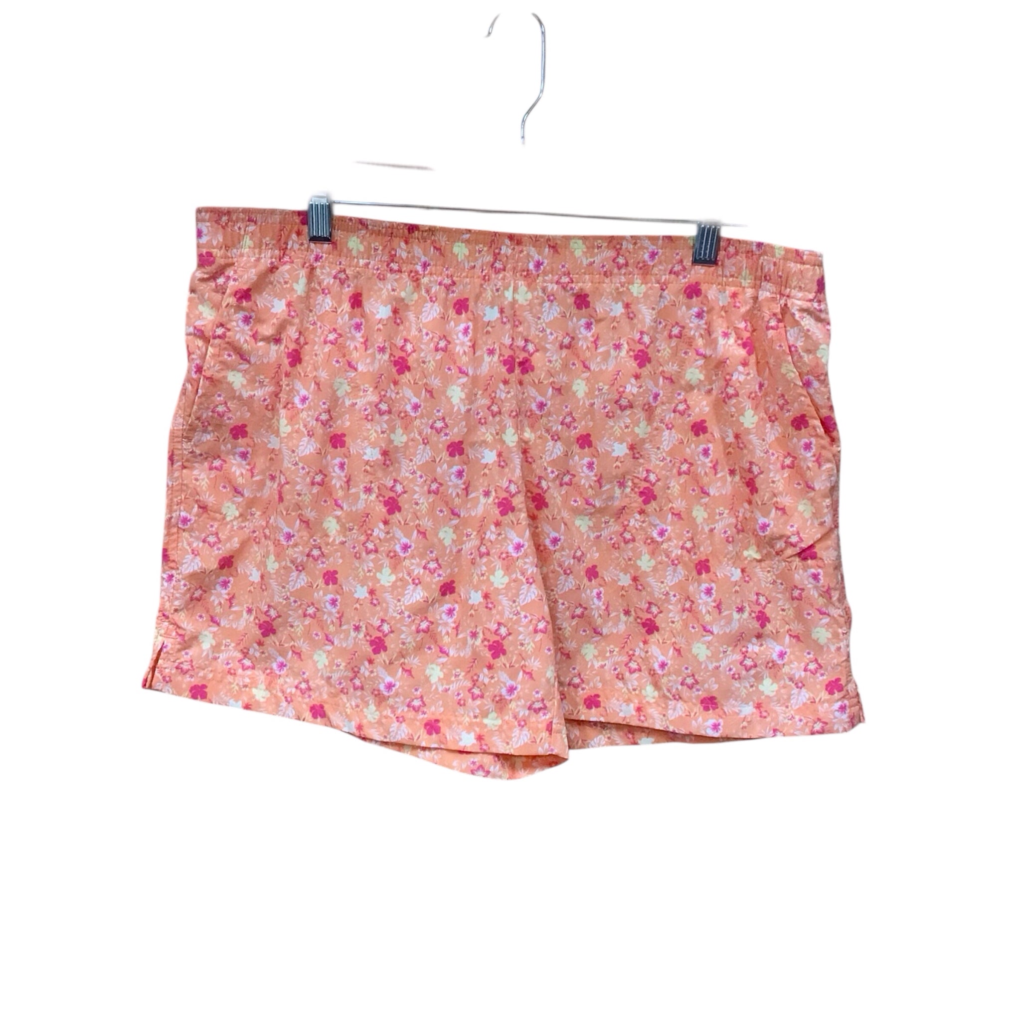 Columbia Orange Tropical Shorts Size Large