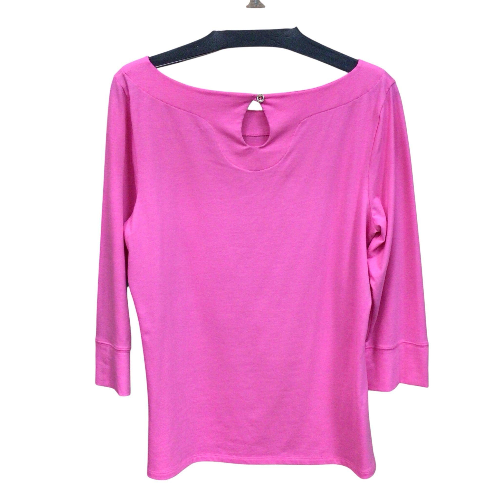 Lilly Pulitzer Pink 3/4 Sleeve Shirt Size Large