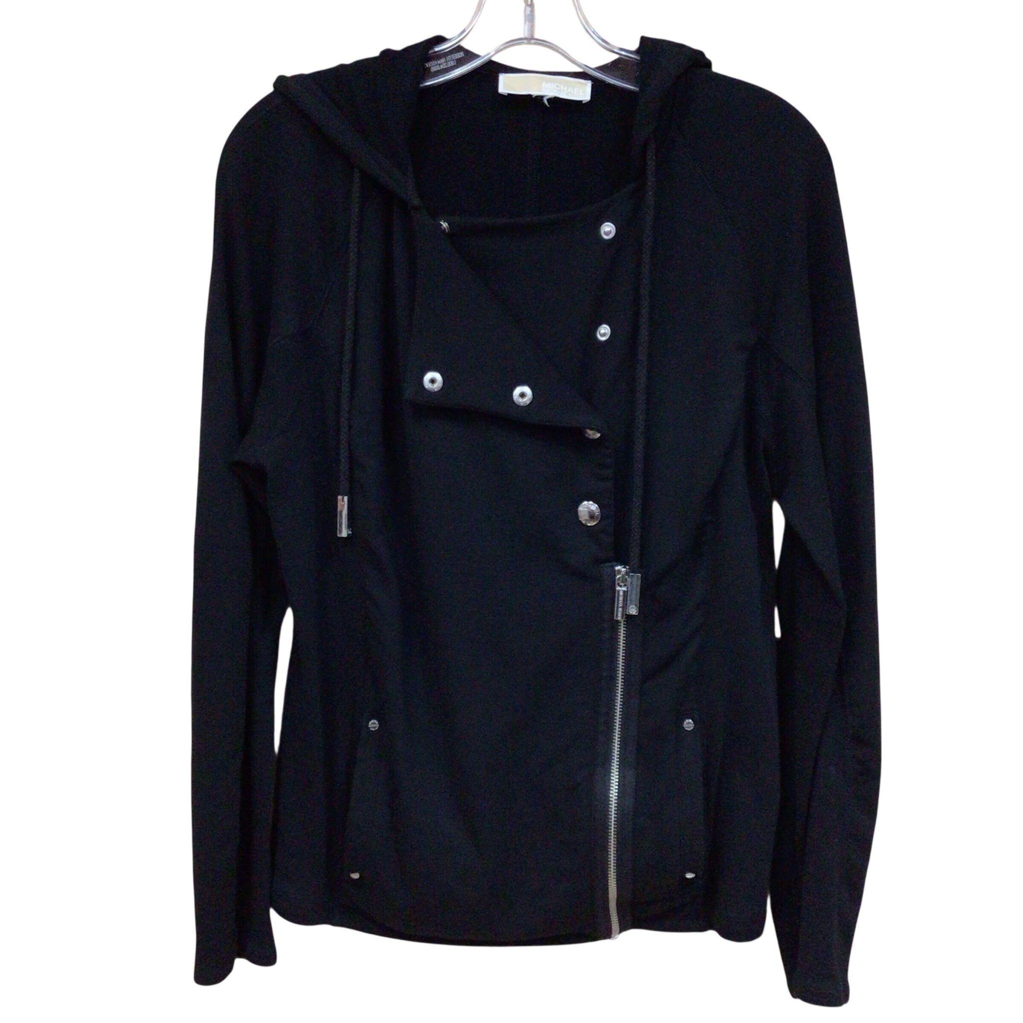 Michael Kors Black Long Sleeve Zip Up Jacket Size Medium