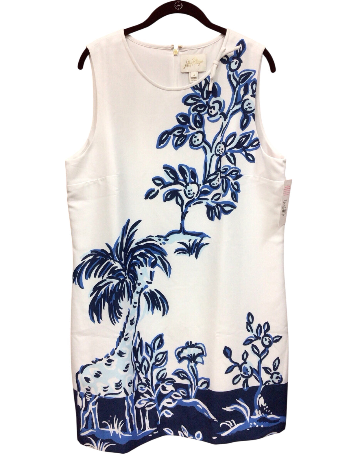 Lilly Pulitzer "Julienne" Shift Dress "Oversized Tall Tales" Size 14 NWT