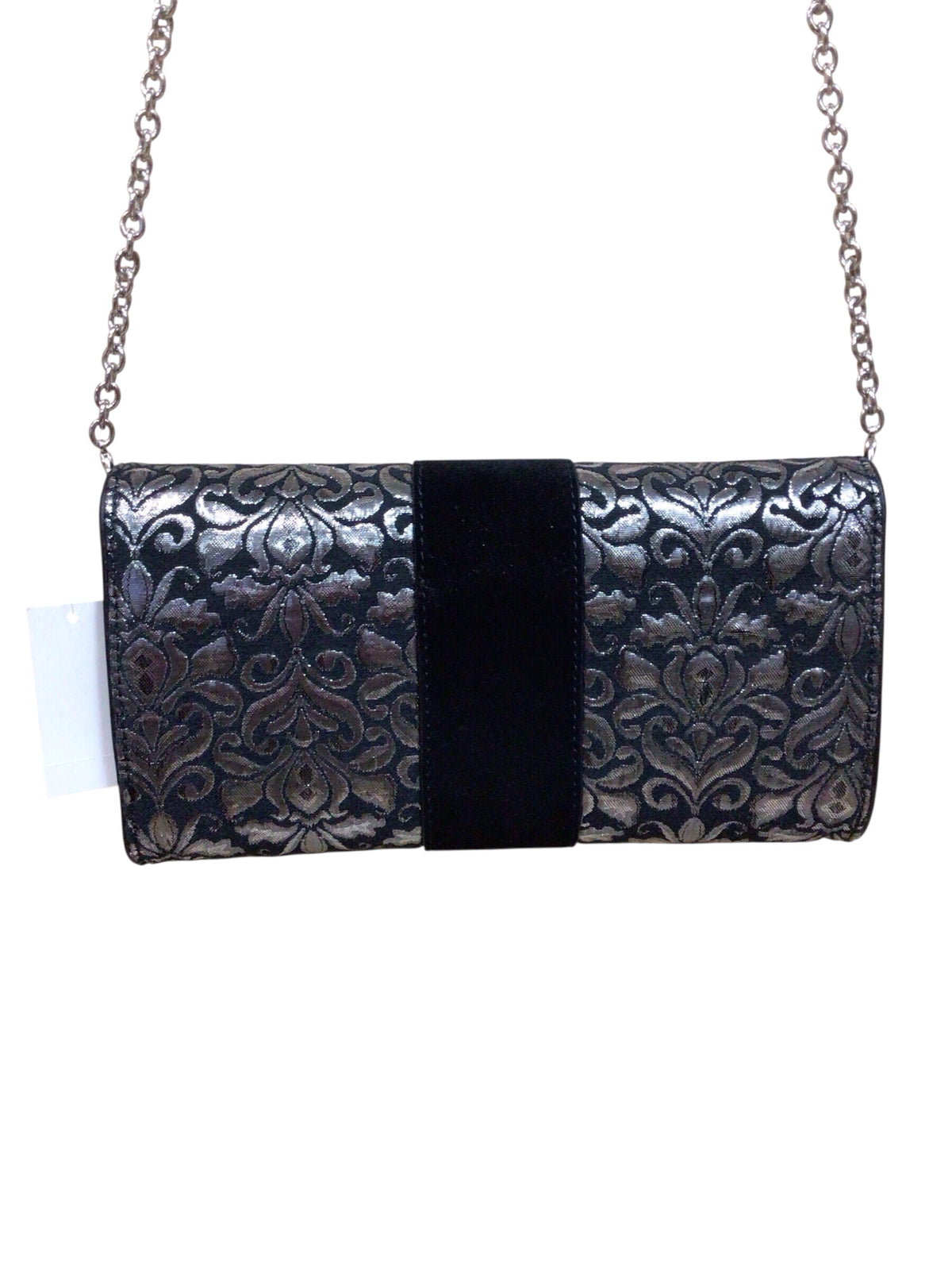 Talbots Black & Silver Crossbody Bag NWT