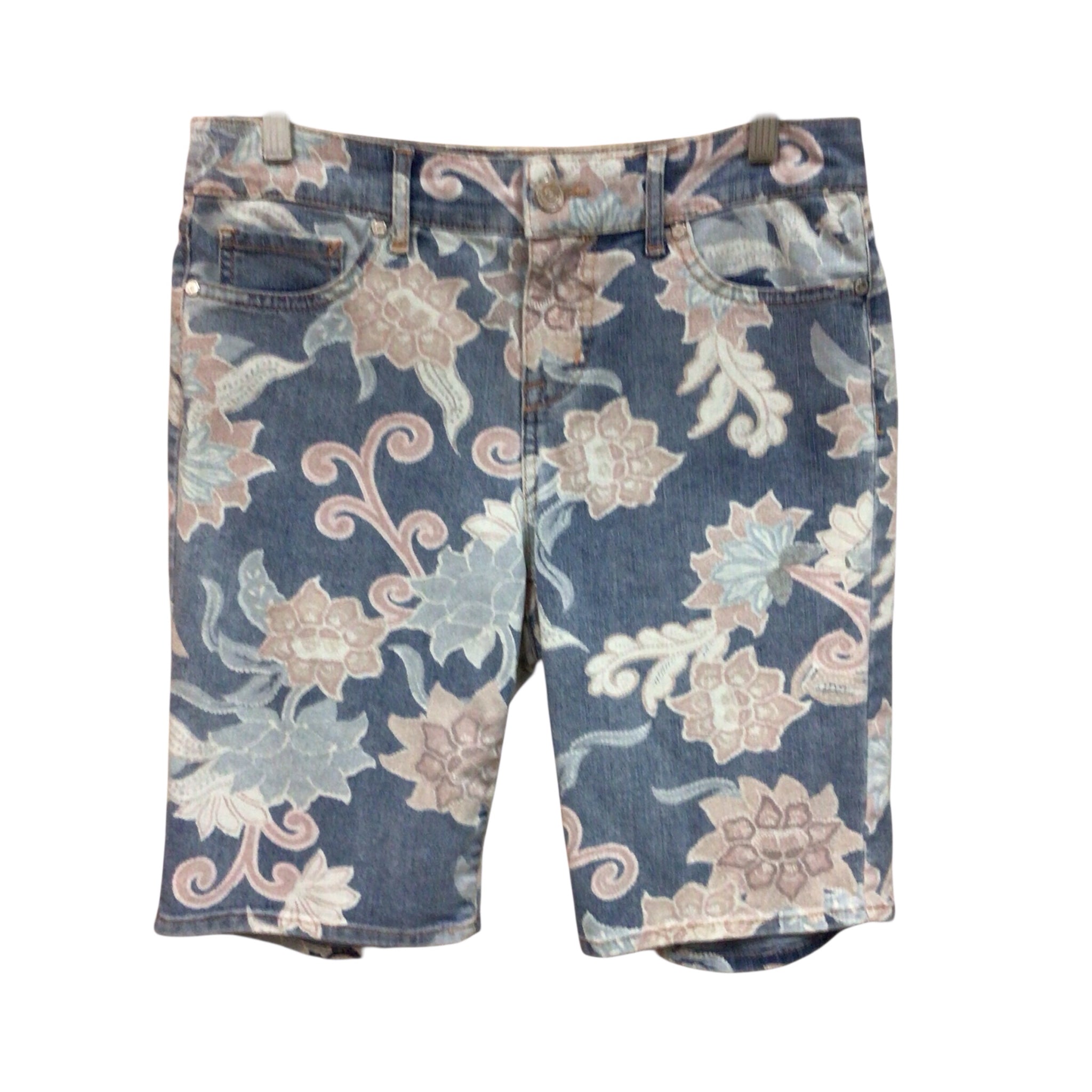 Code Bleu Floral Denim Shorts Size 6