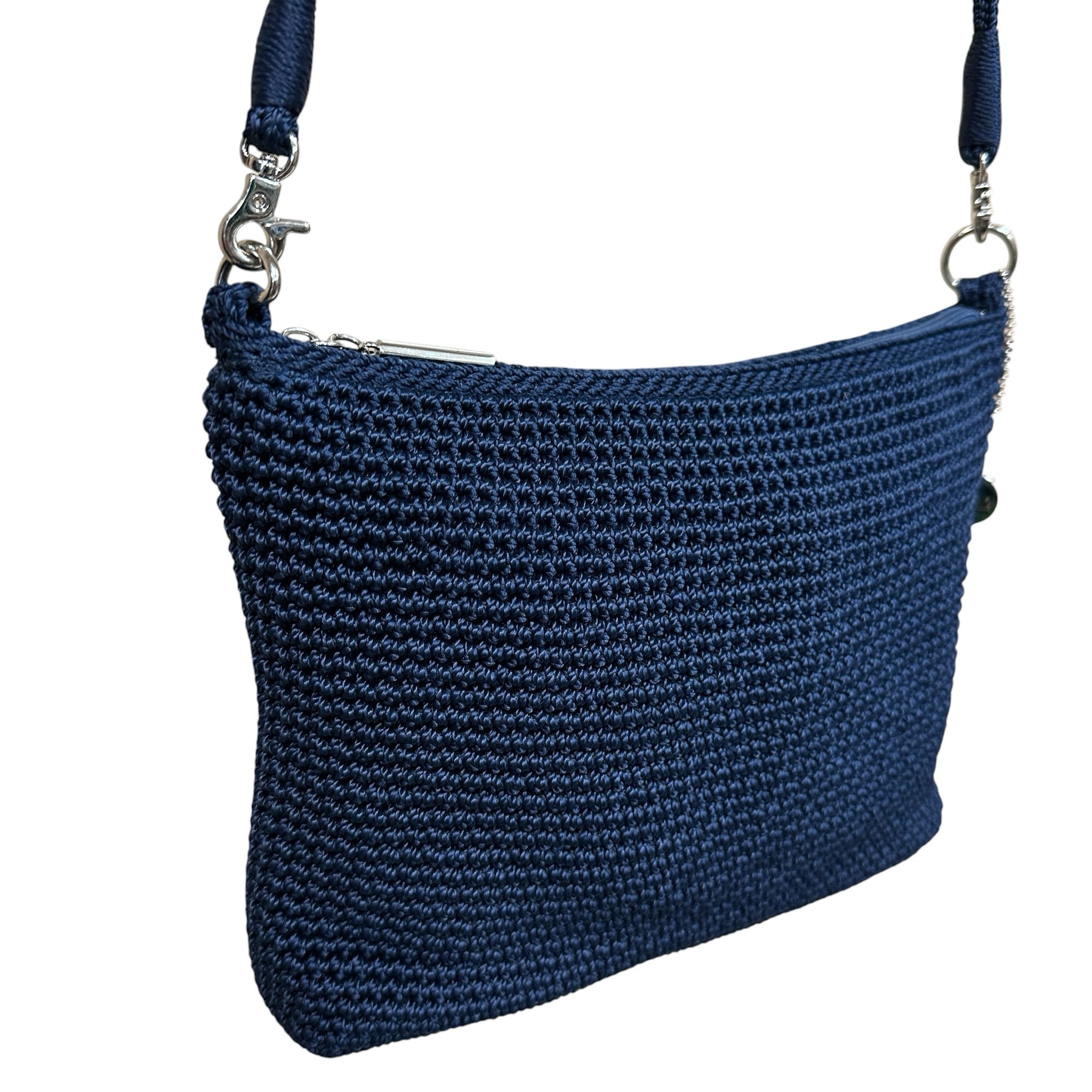 The Sak Navy Crochet Crossbody Bag