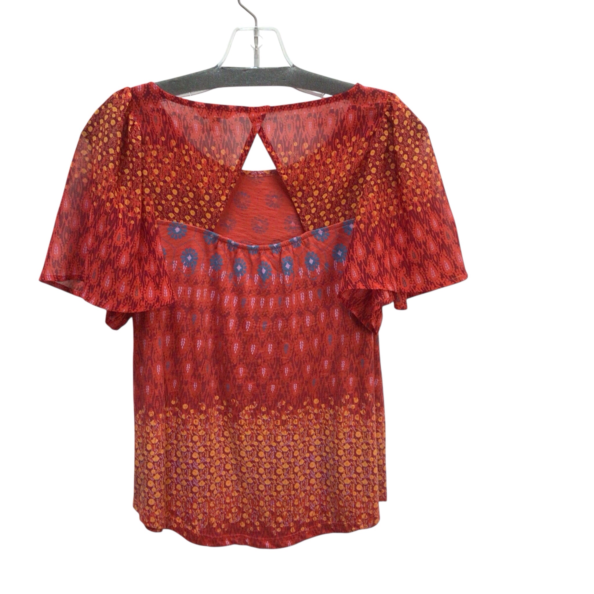 Lucky Brand Red Short Sleeve Top Size SP
