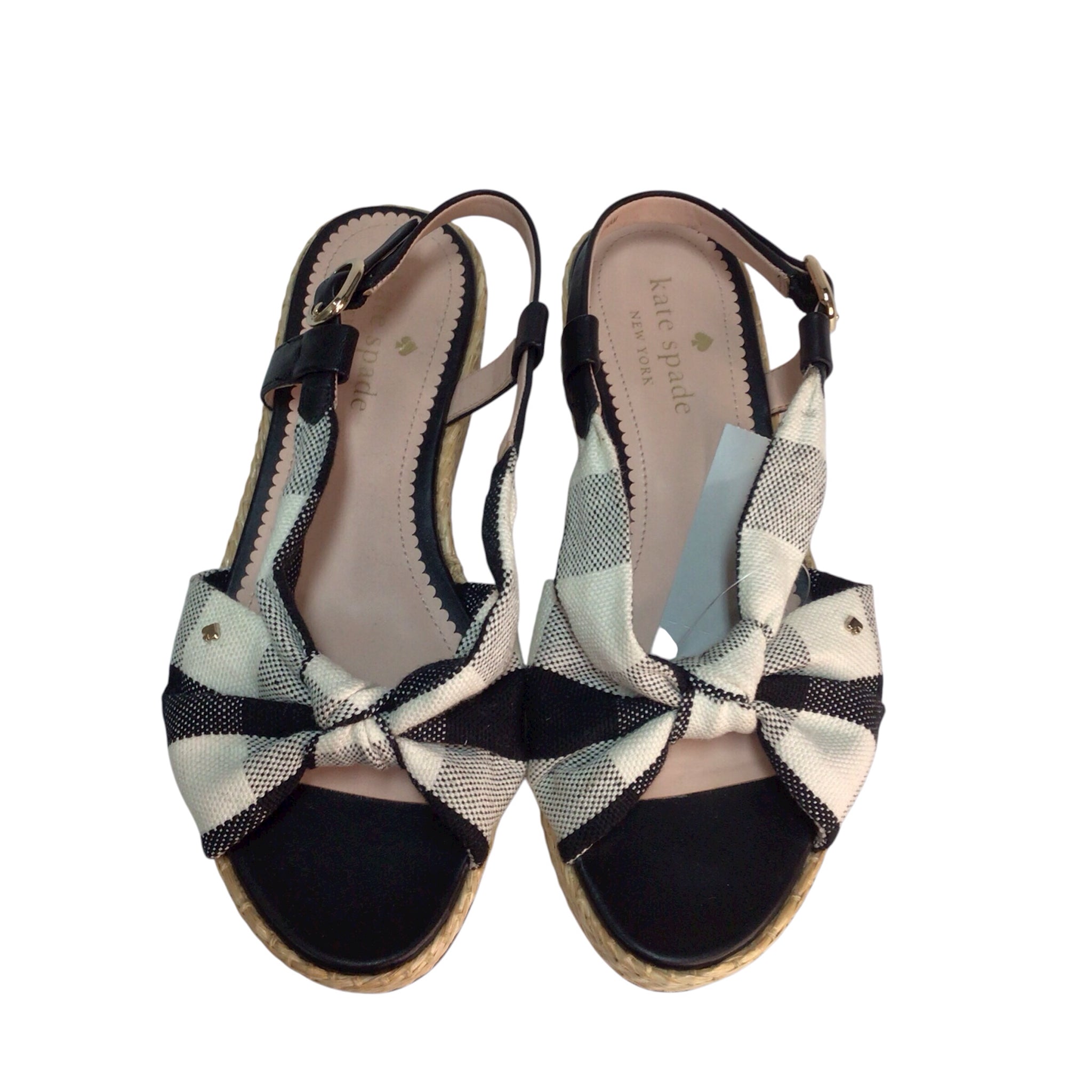 Kate Spade Plaid "Betsy" Sandals Size 6.5