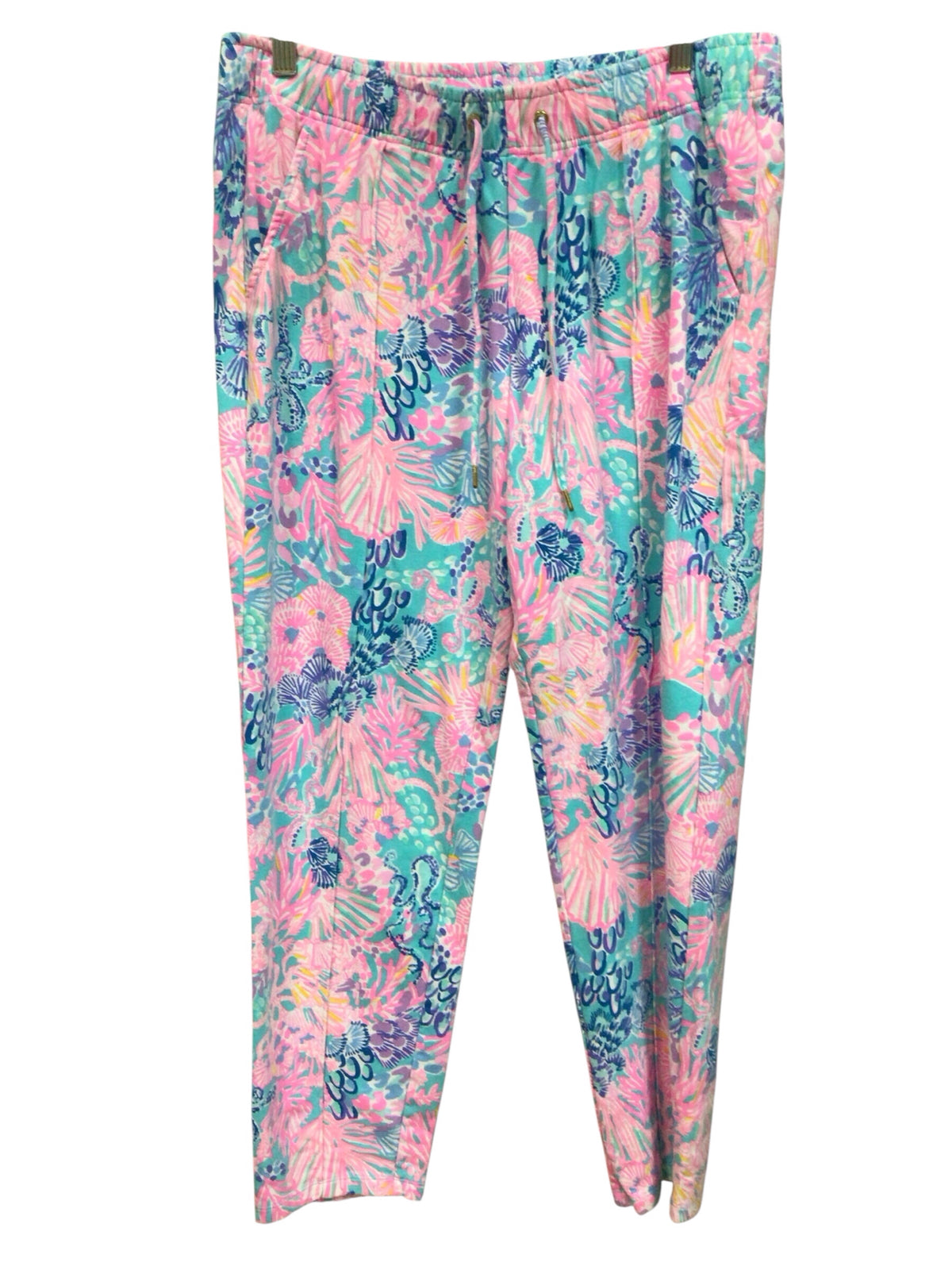 Lilly Pulitzer "Emora" Knit Pants "Splendor in the Sand" Size Large