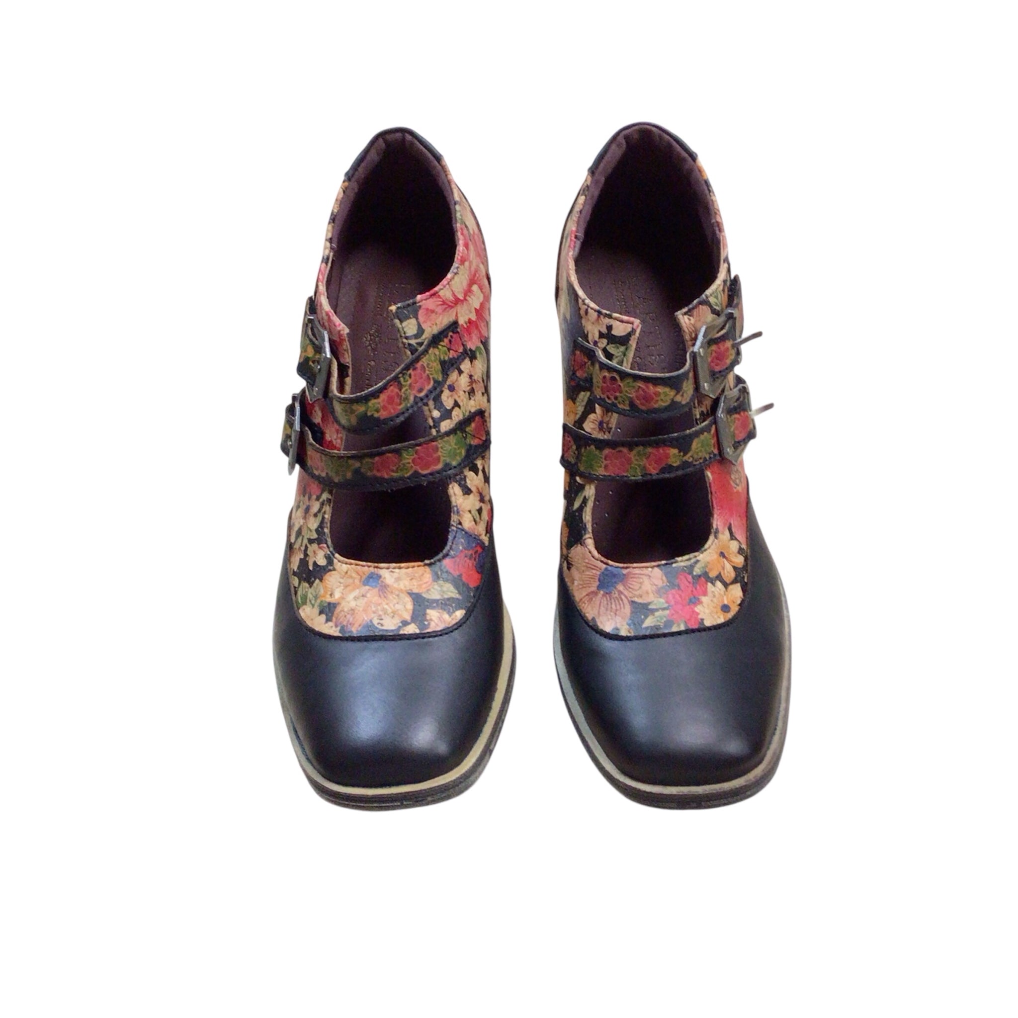 Spring Step L'Artiste "Glena" Mary Jane Wedges Size 6