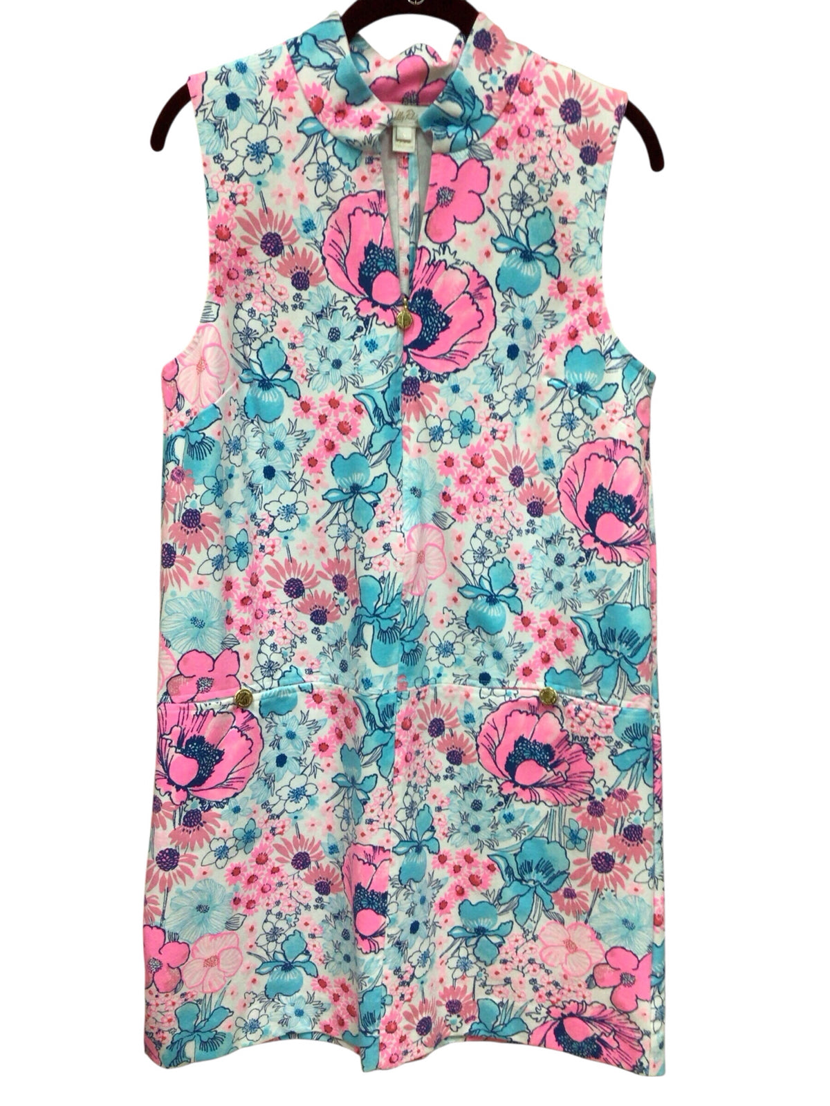 Lilly Pulitzer "Rosee" Shift "All Her Glory" Sleeveless Dress Size Large