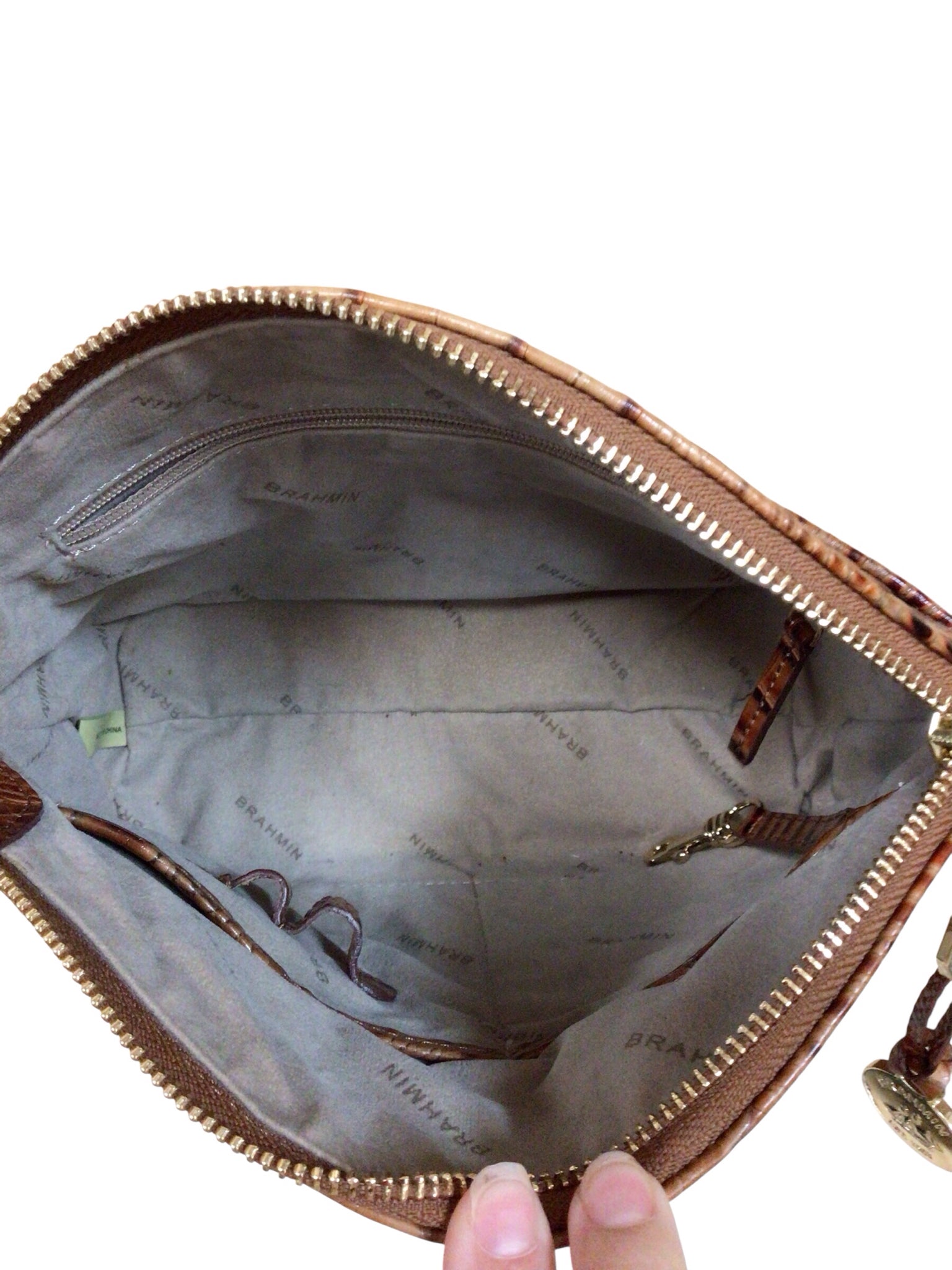 Brahmin Duxbury Brown Leather Crossbody Bag