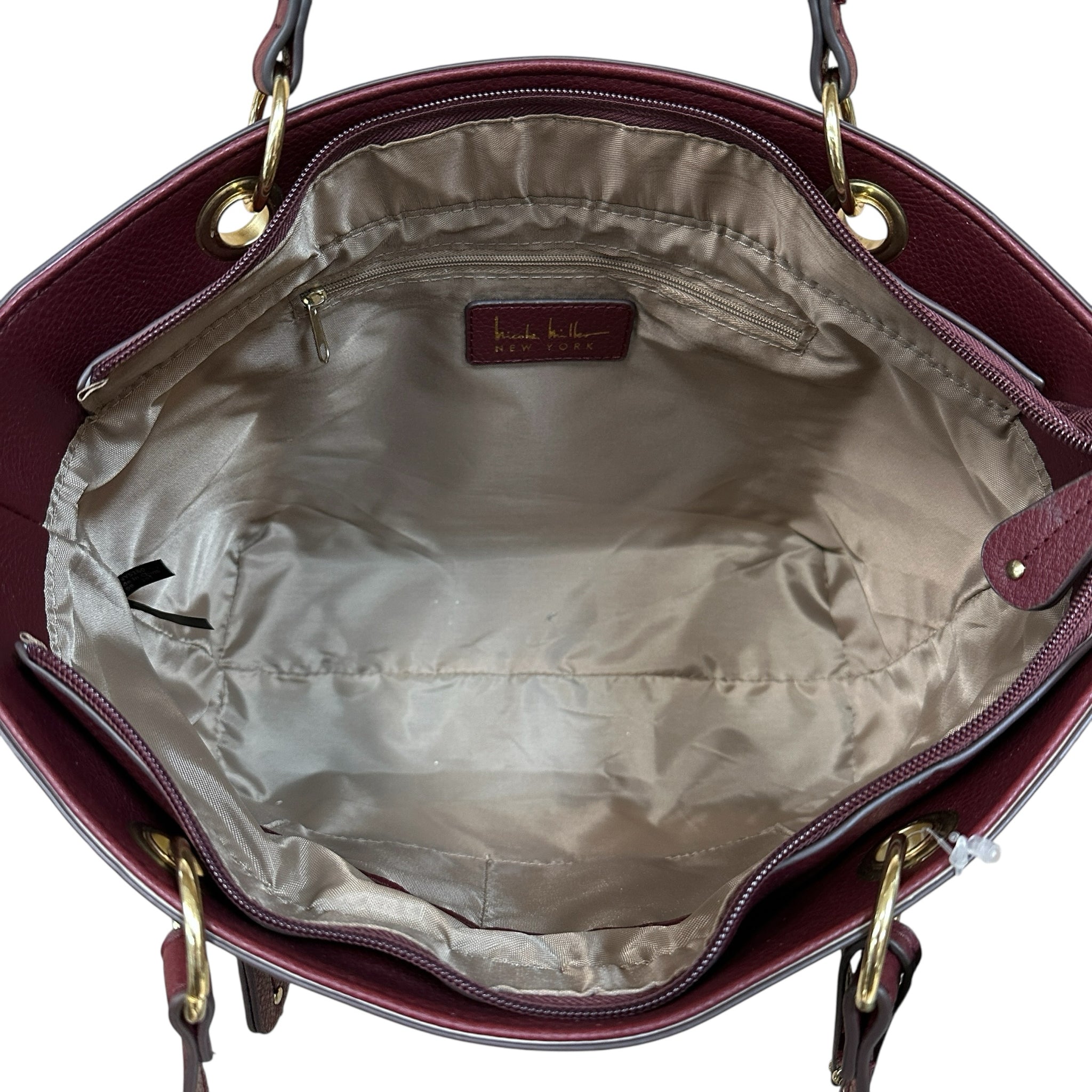 Nicole Miller Burgundy Shoulder Bag NWT