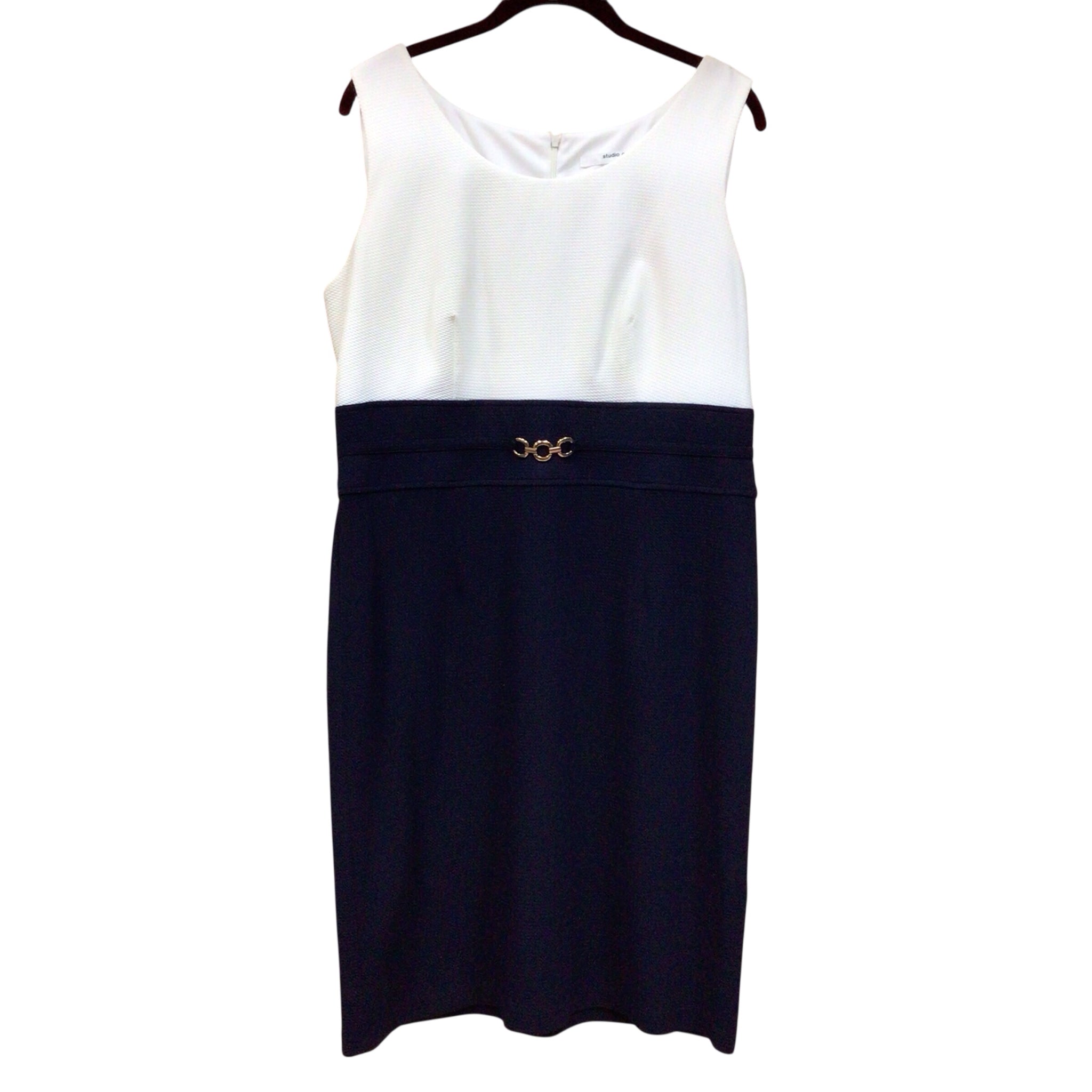 Studio One 2 PC Navy & White Dress Set Size 16