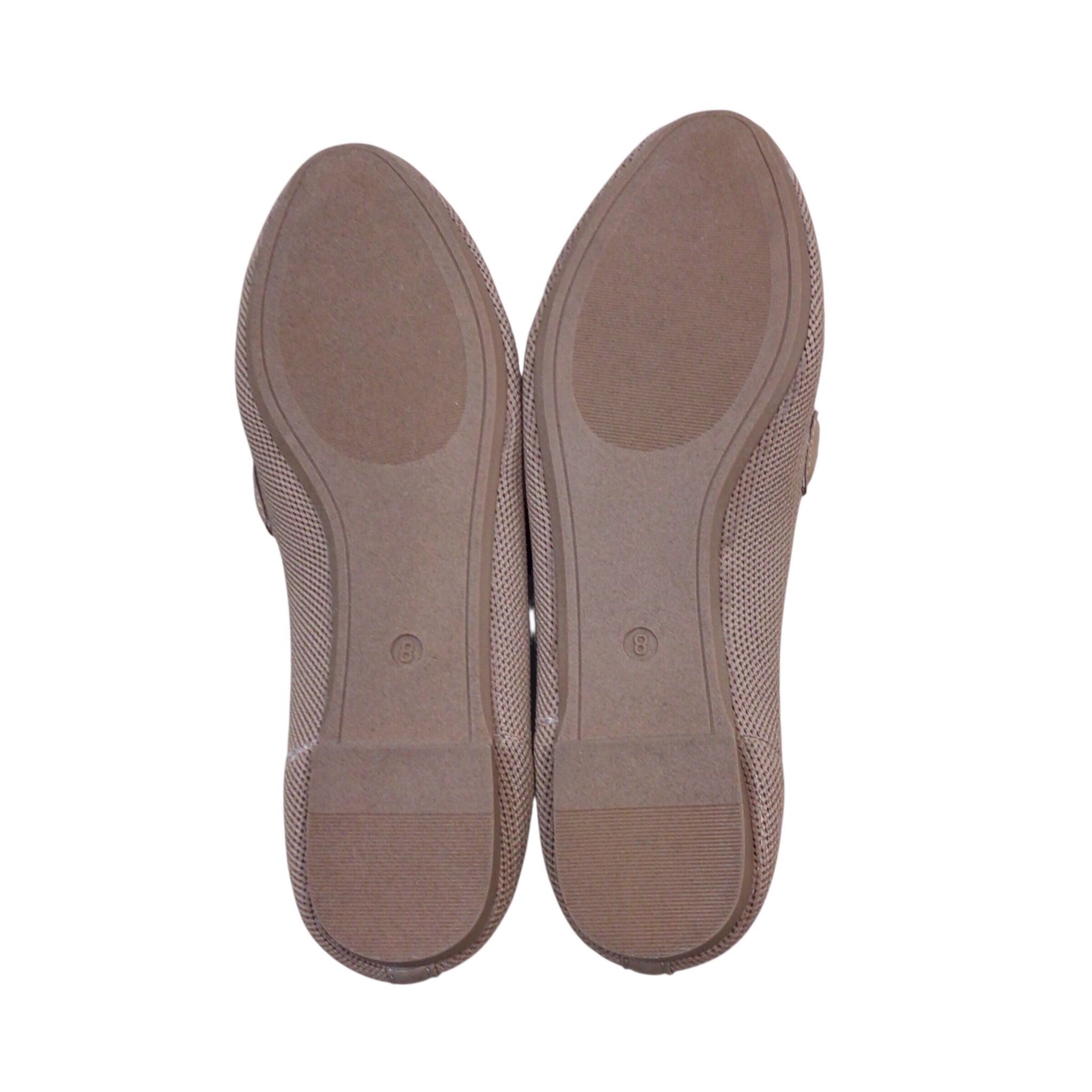 Tahari Andalusia Tan Knit Loafers Size 8