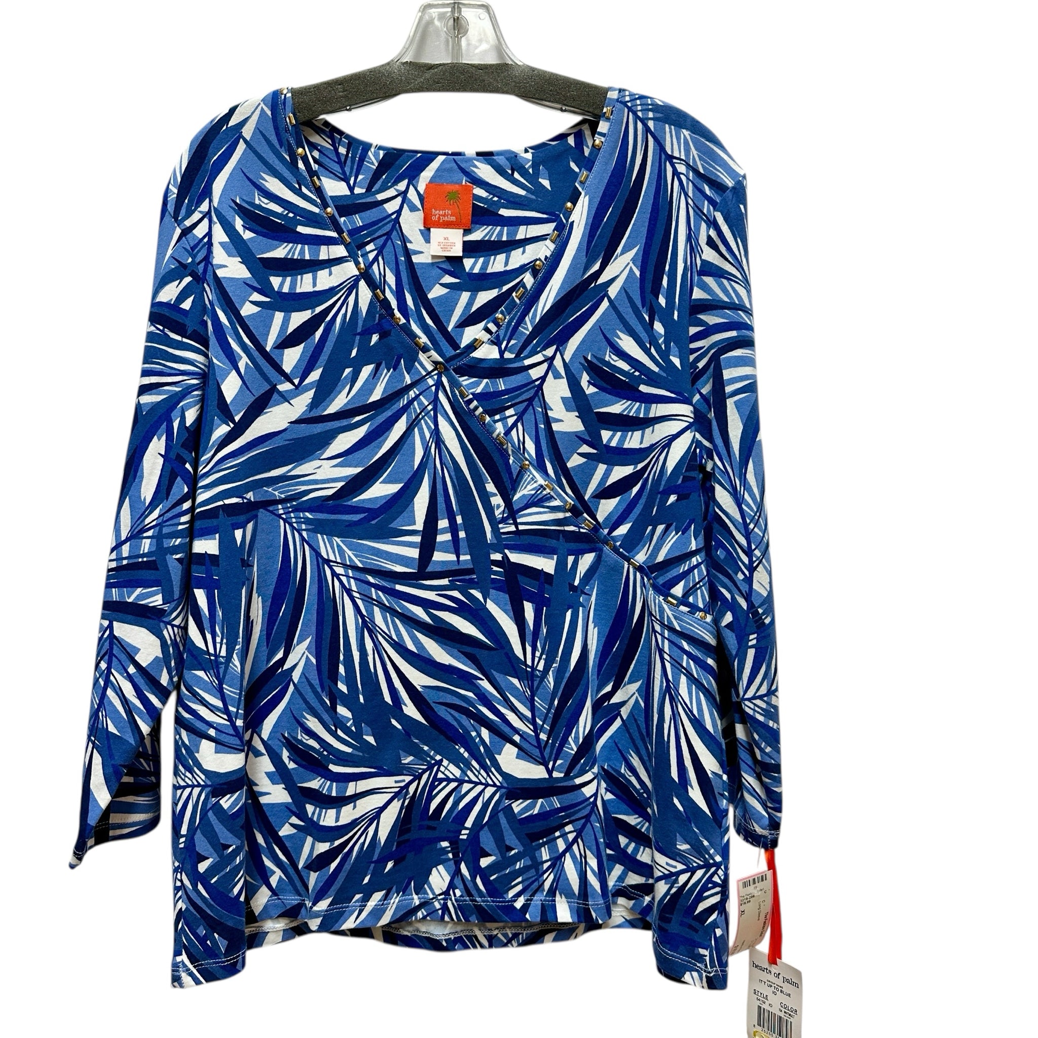 Hearts of Palm Size XL 3/4 Sleeve Top