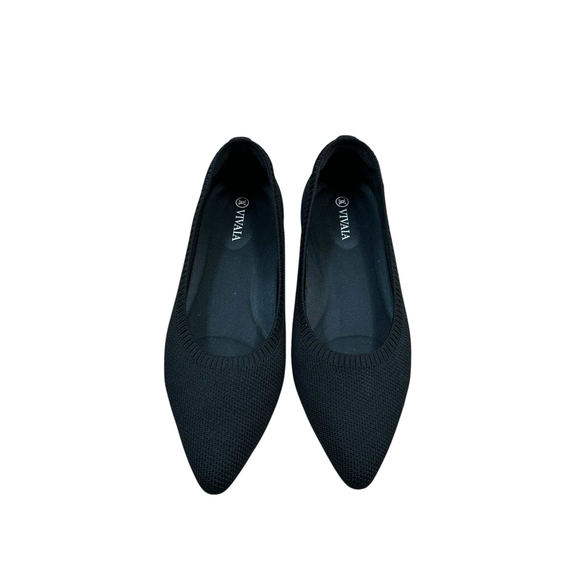 Vivaia Black Pointed Flats Size 7