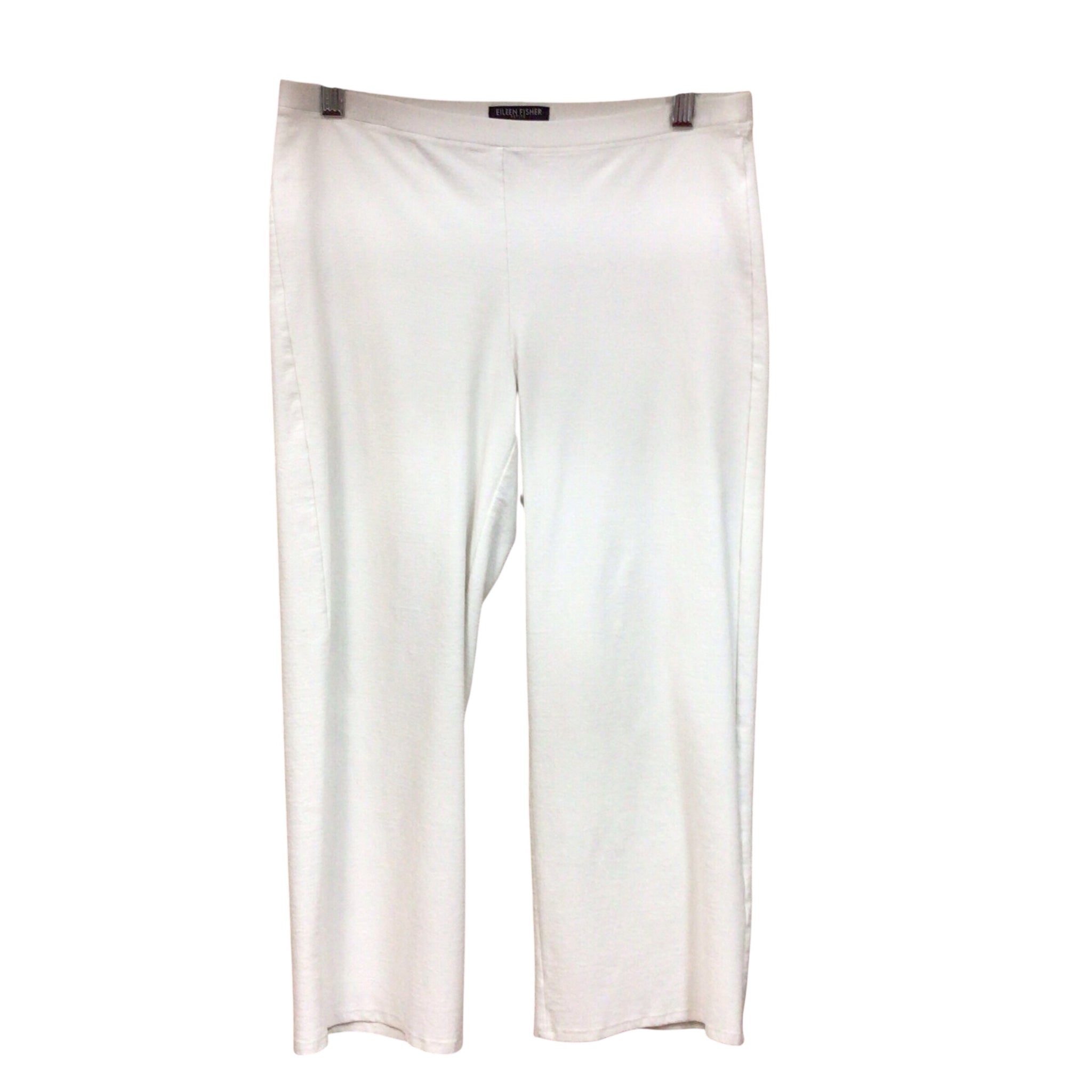 Eileen Fisher White Capri Pants Size Petite Small