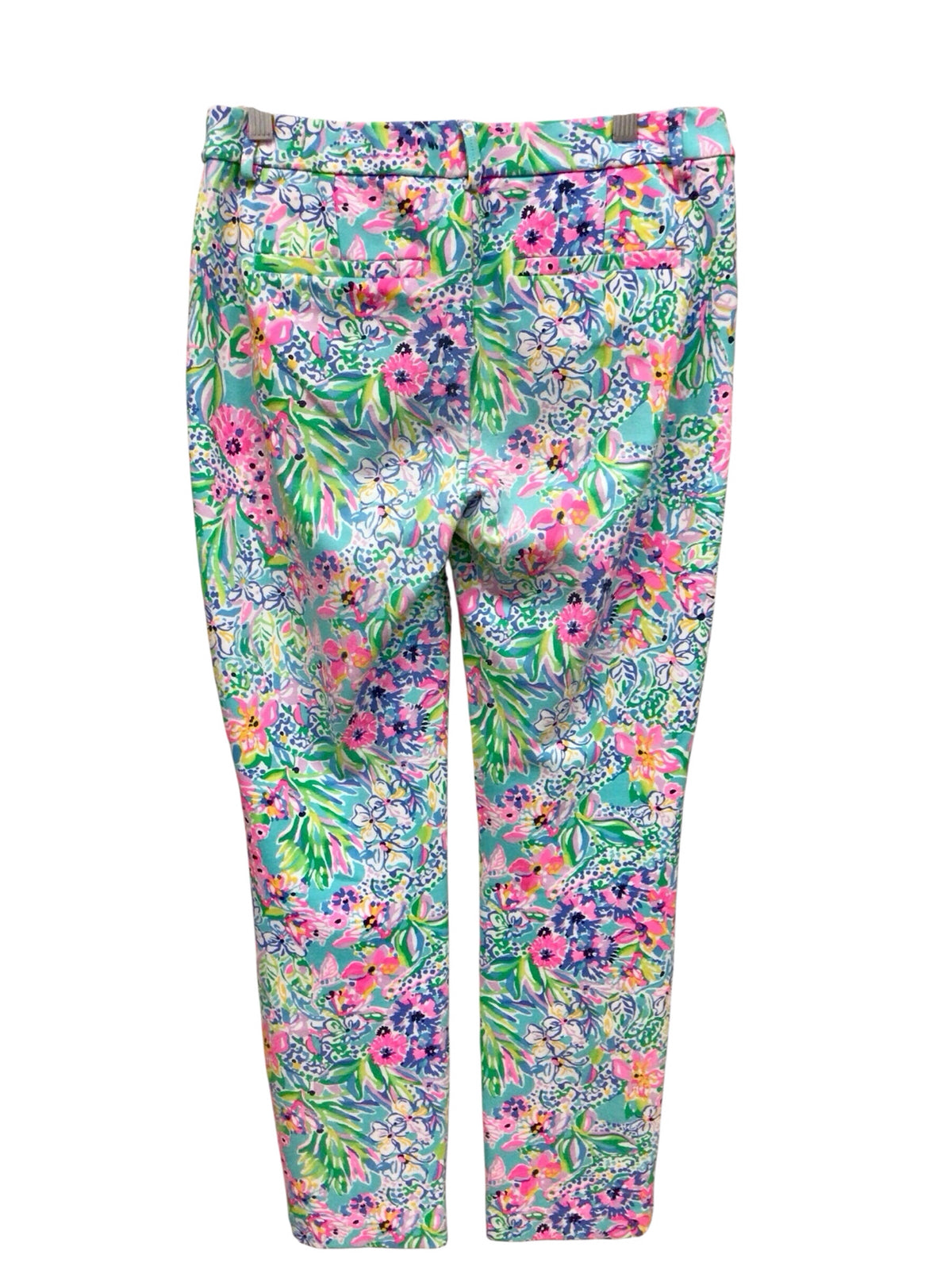 Lilly Pulitzer "Kelly" Knit Pants "Amalfi Blue Alligor Isle" Size 4