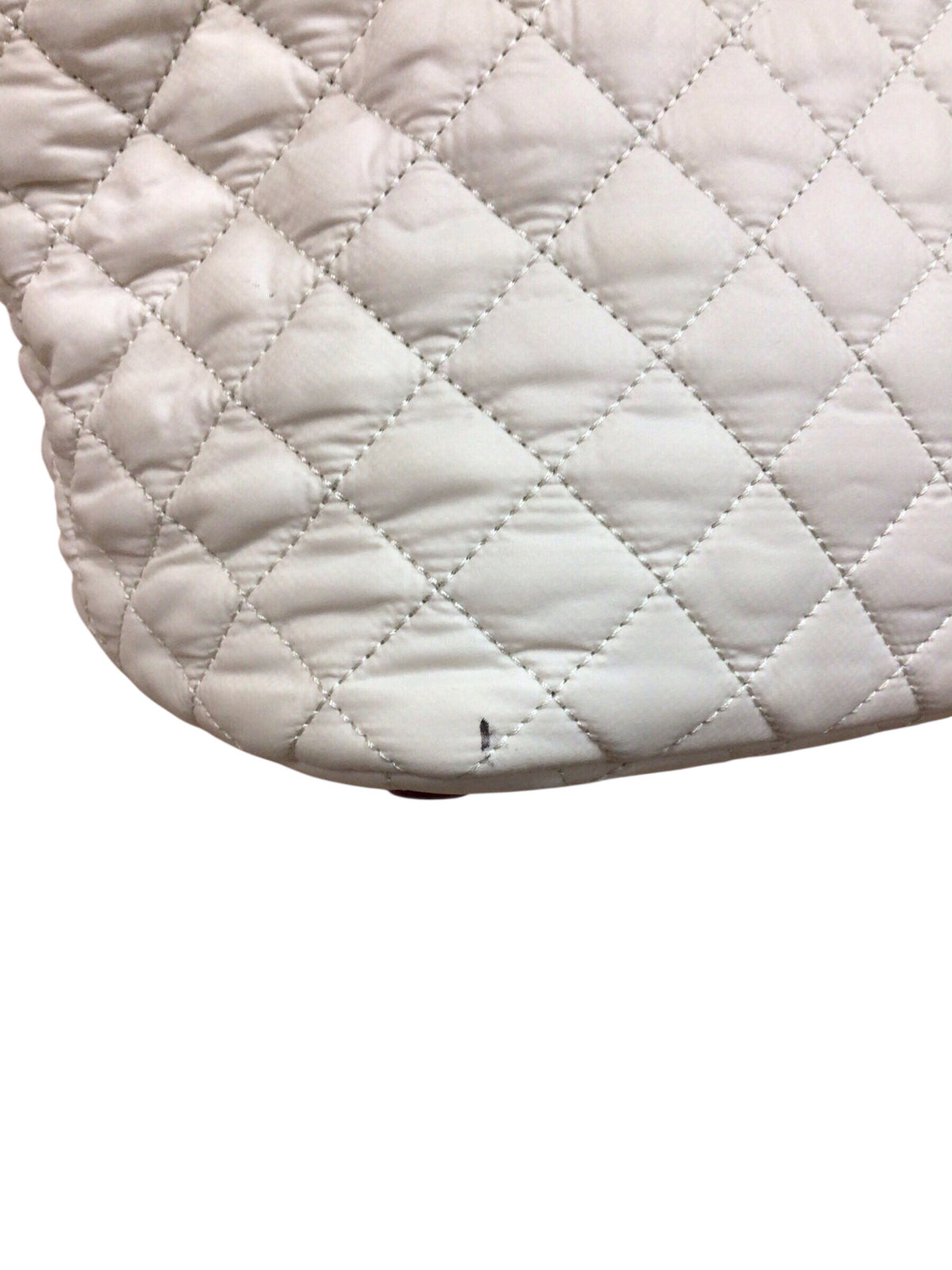 MZ Wallace Cream Quilted Nylon Crossbody Satchel Bags