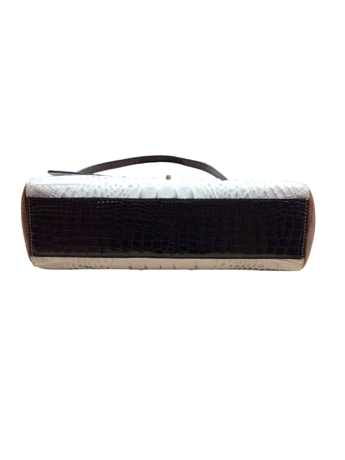 Brahmin "Thea" Croc-Embossed "Halo Amado" Leather Shoulder Bag