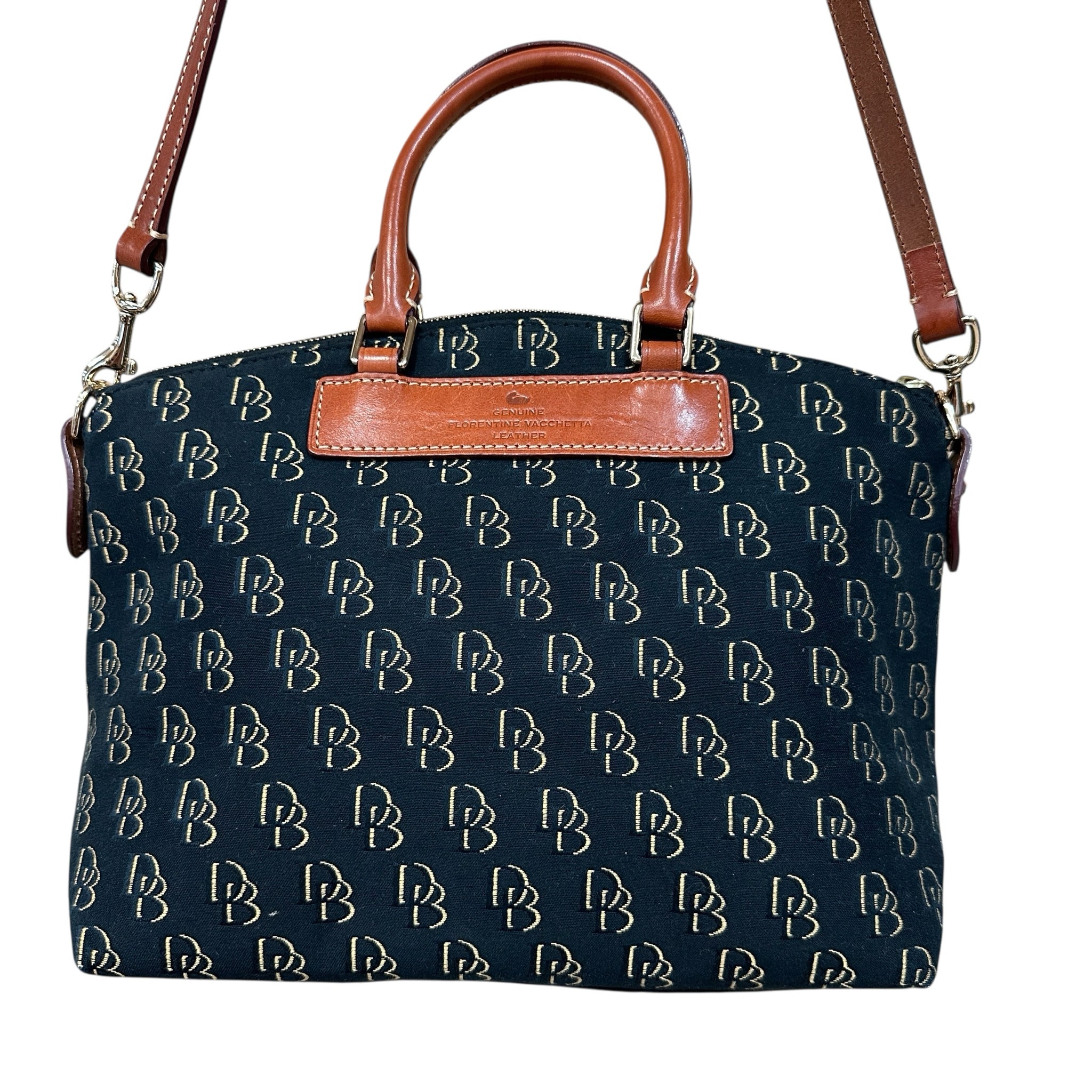 Dooney & Bourke Signature Coated Canvas Satchel Crossbody Bag
