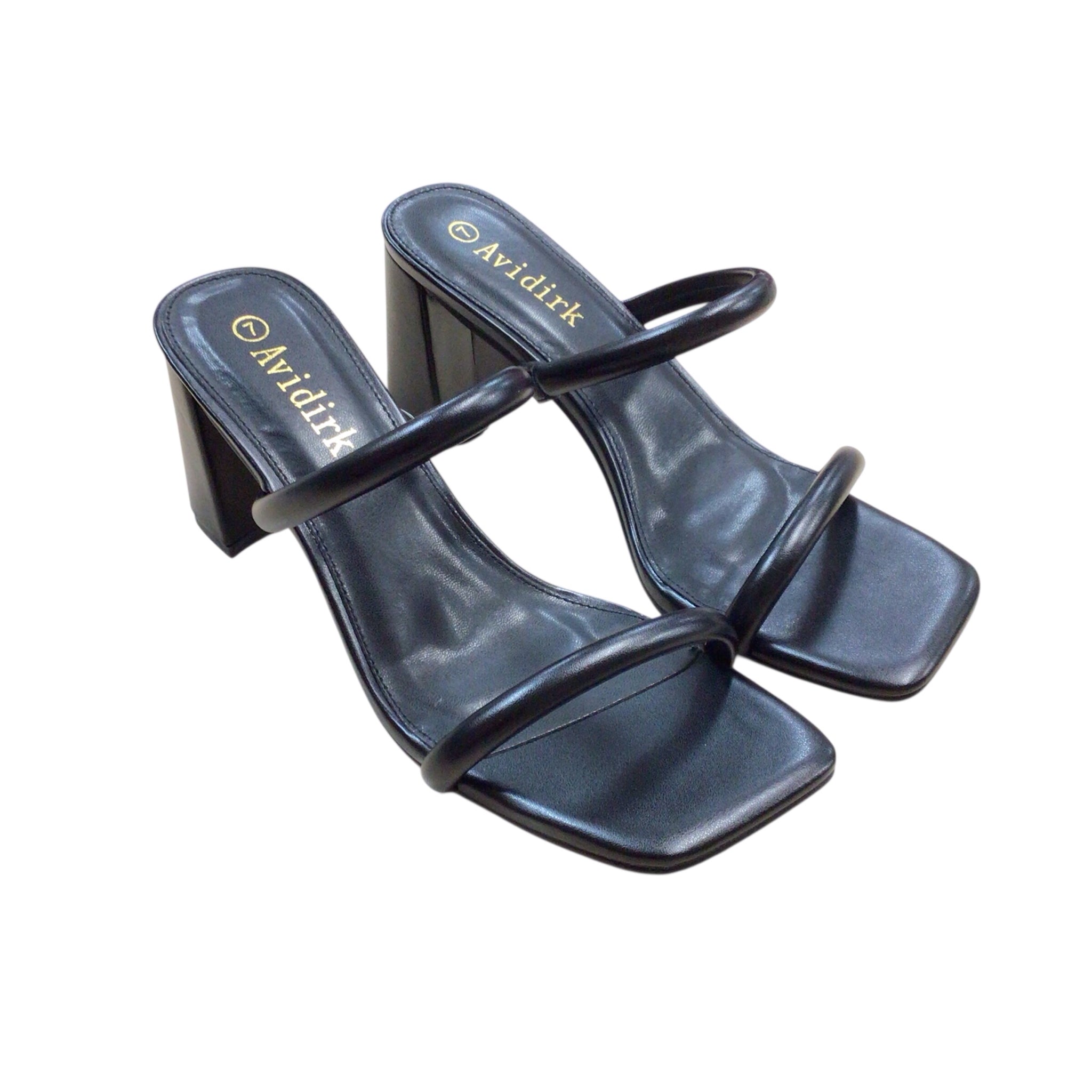 Avidirk Black Heels Size 7