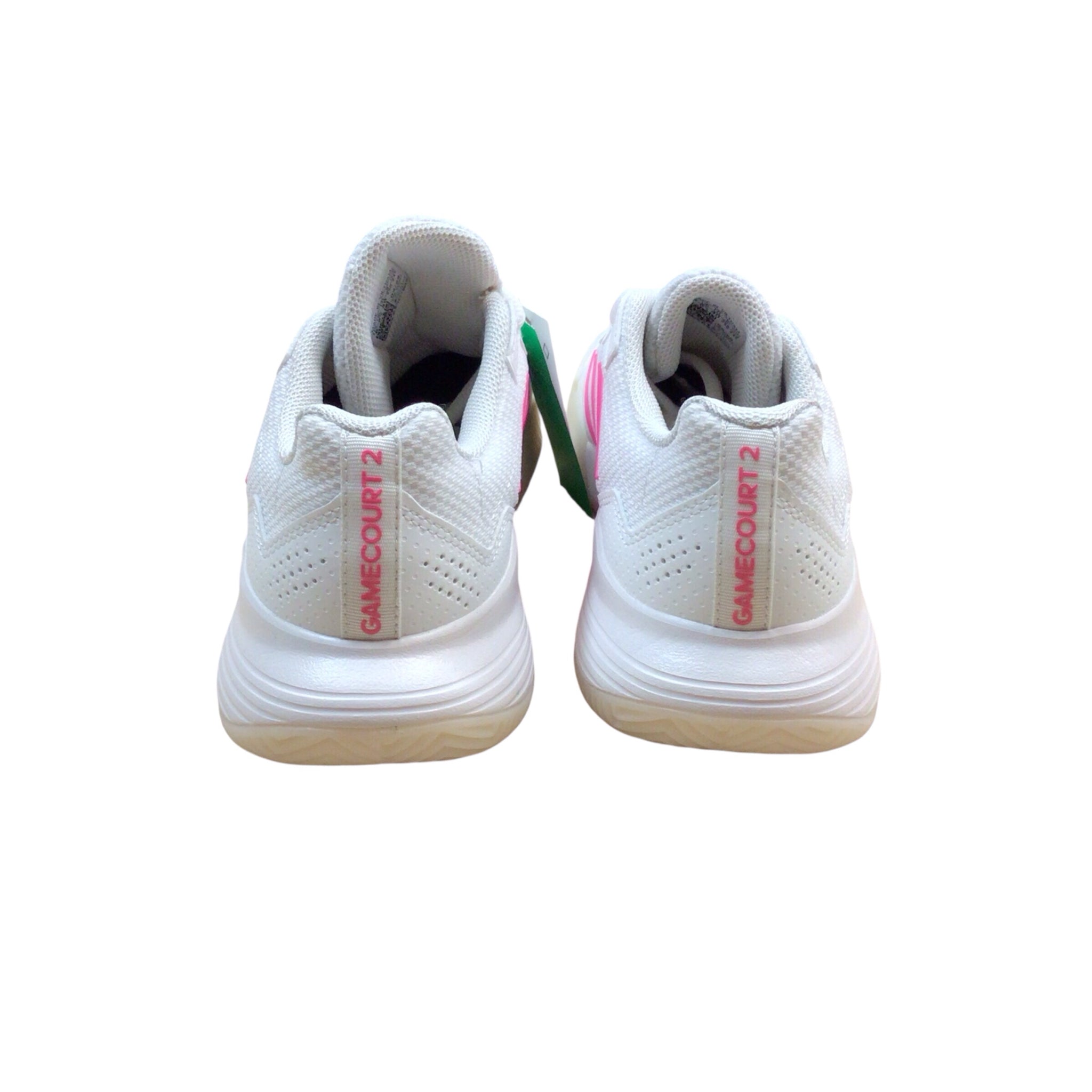 Adidas Women's Game Court 2 White Pink Sneakers Size 8