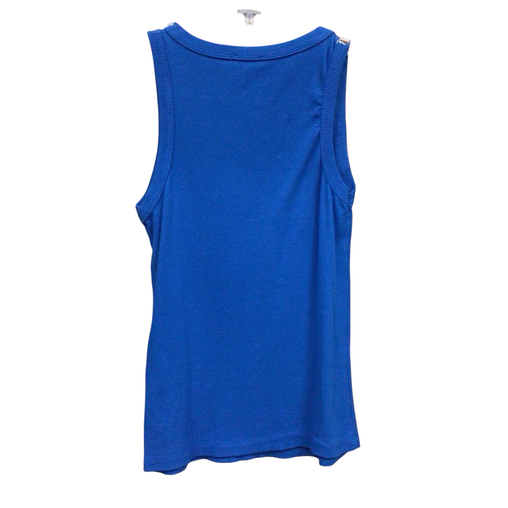Made in Italy Blue & Gold Sleeveless Top Size Small