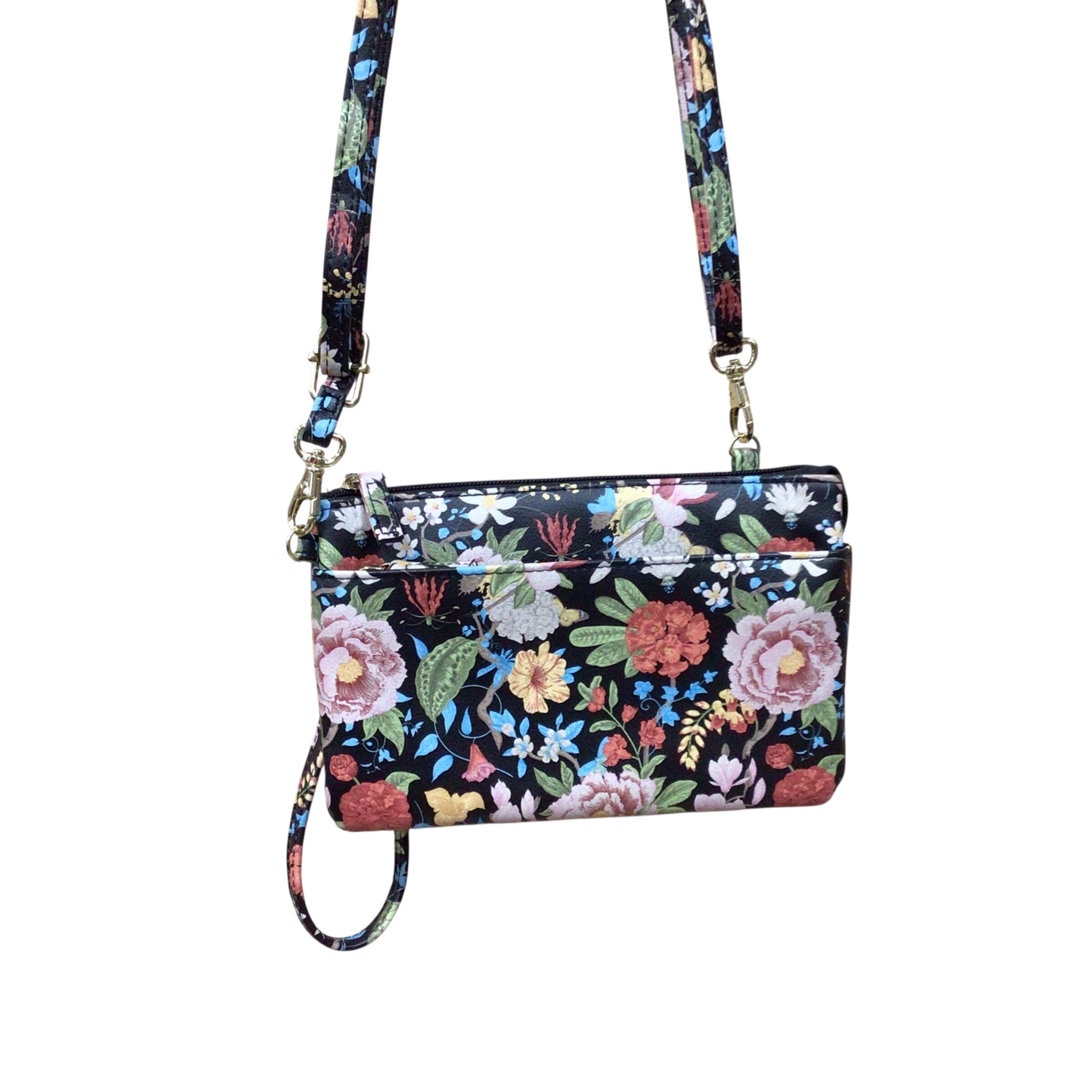 Floral Fashion Crossbody Shoulder Bag Wristlet