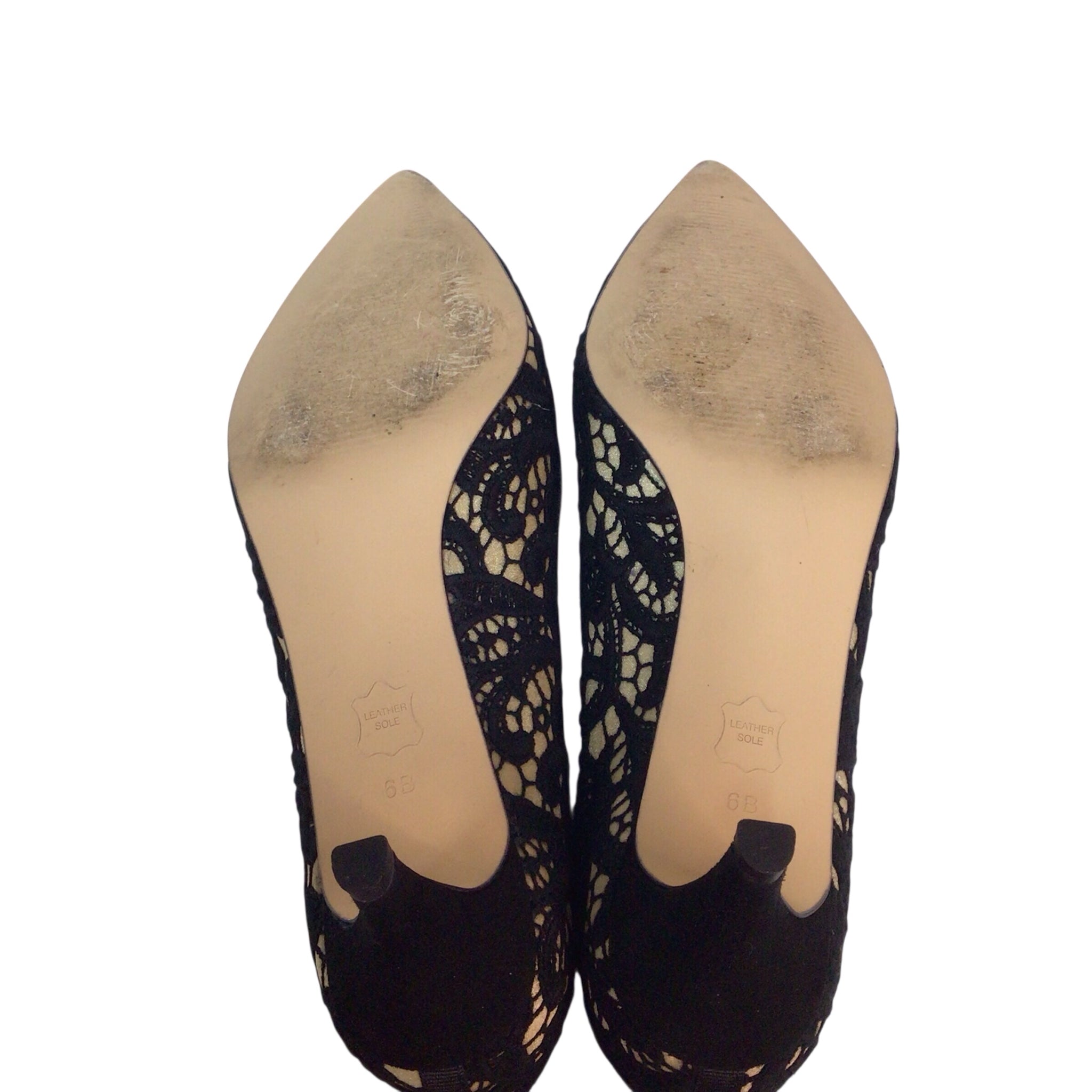 Talbots "Diane" Black/Gold Flats Size 6