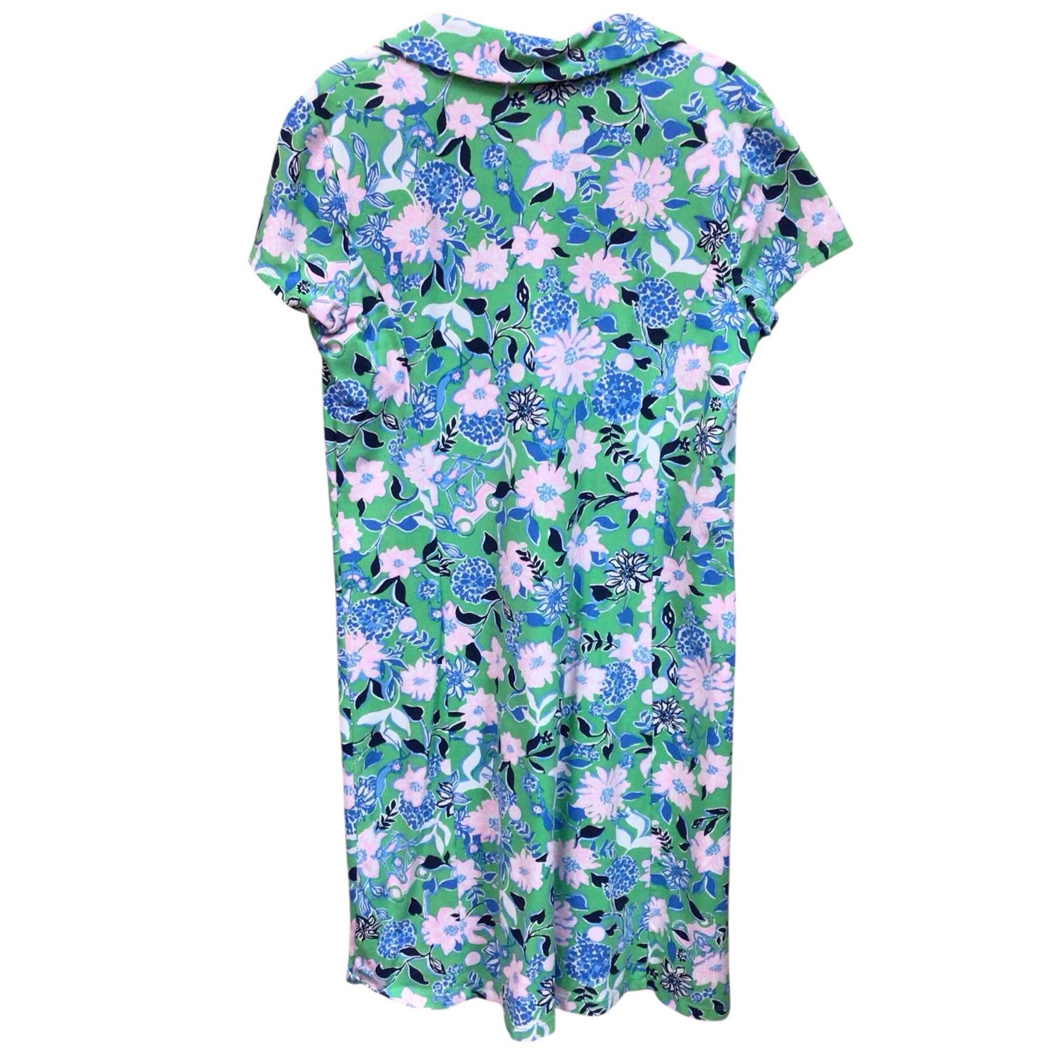 Lilly Pulitzer "Frida" Luxletic Scallop Polo Dress Size Large